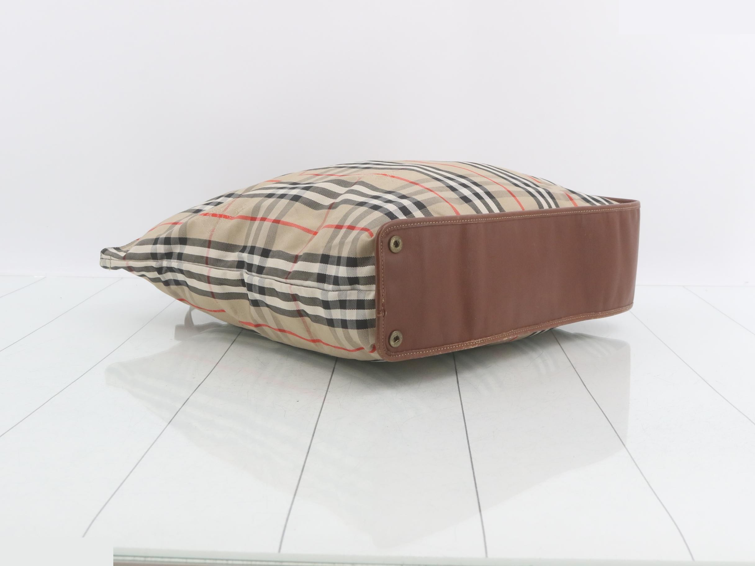 Nova Check Packable Tote Bag — view 5