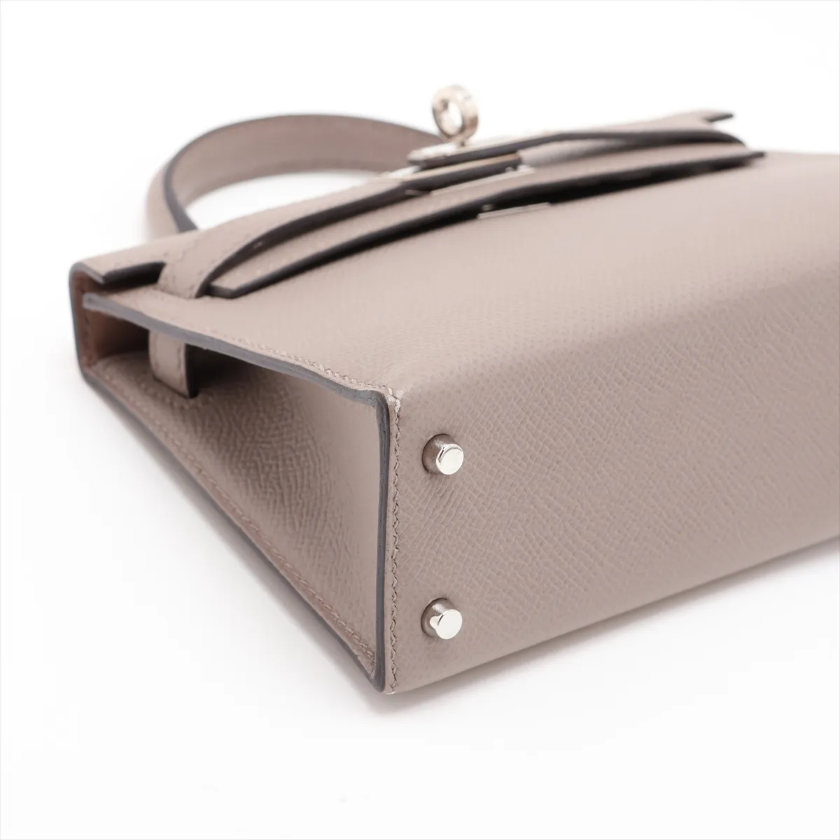 [Individually packaged] Hermes Mini Kelly 2 20 Sellier Veau Epsom Gris Asphalt Silver Hardware A: 2017 — view 4
