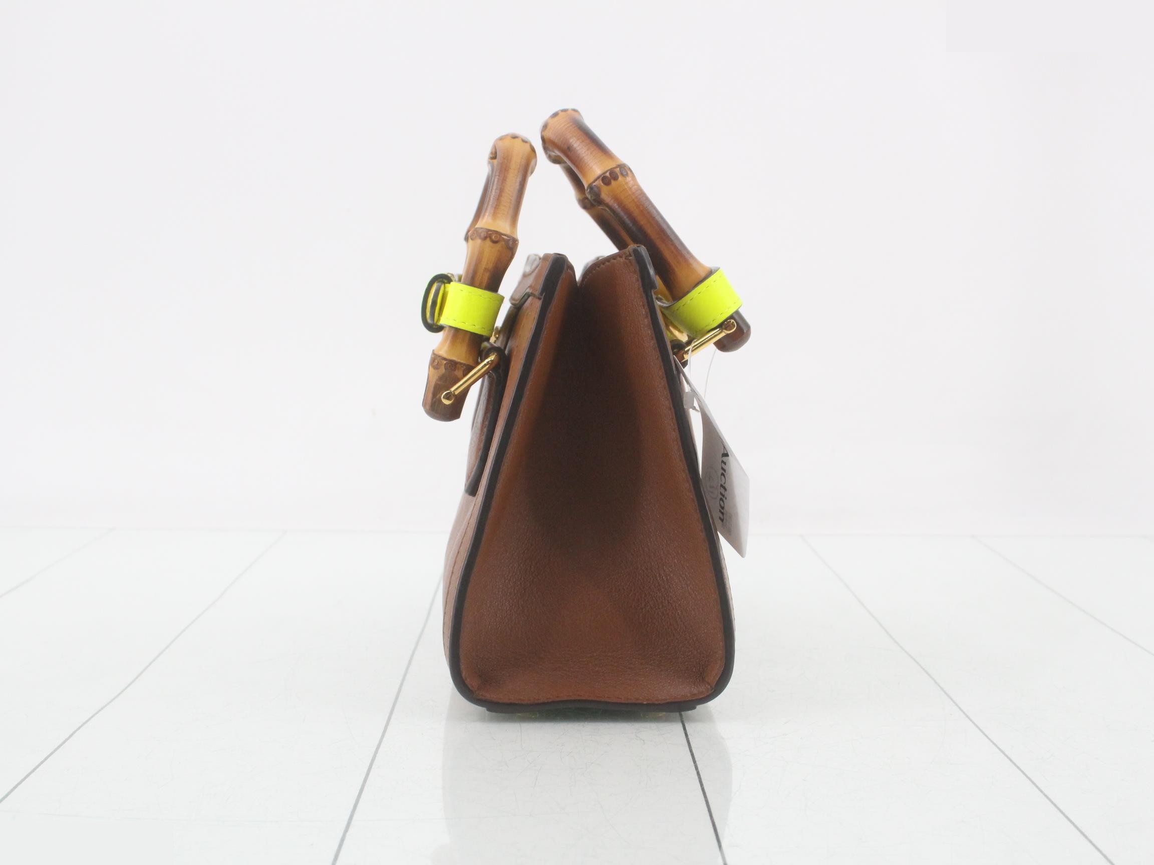 Diana Bamboo Leather 2-Way Handbag — view 3