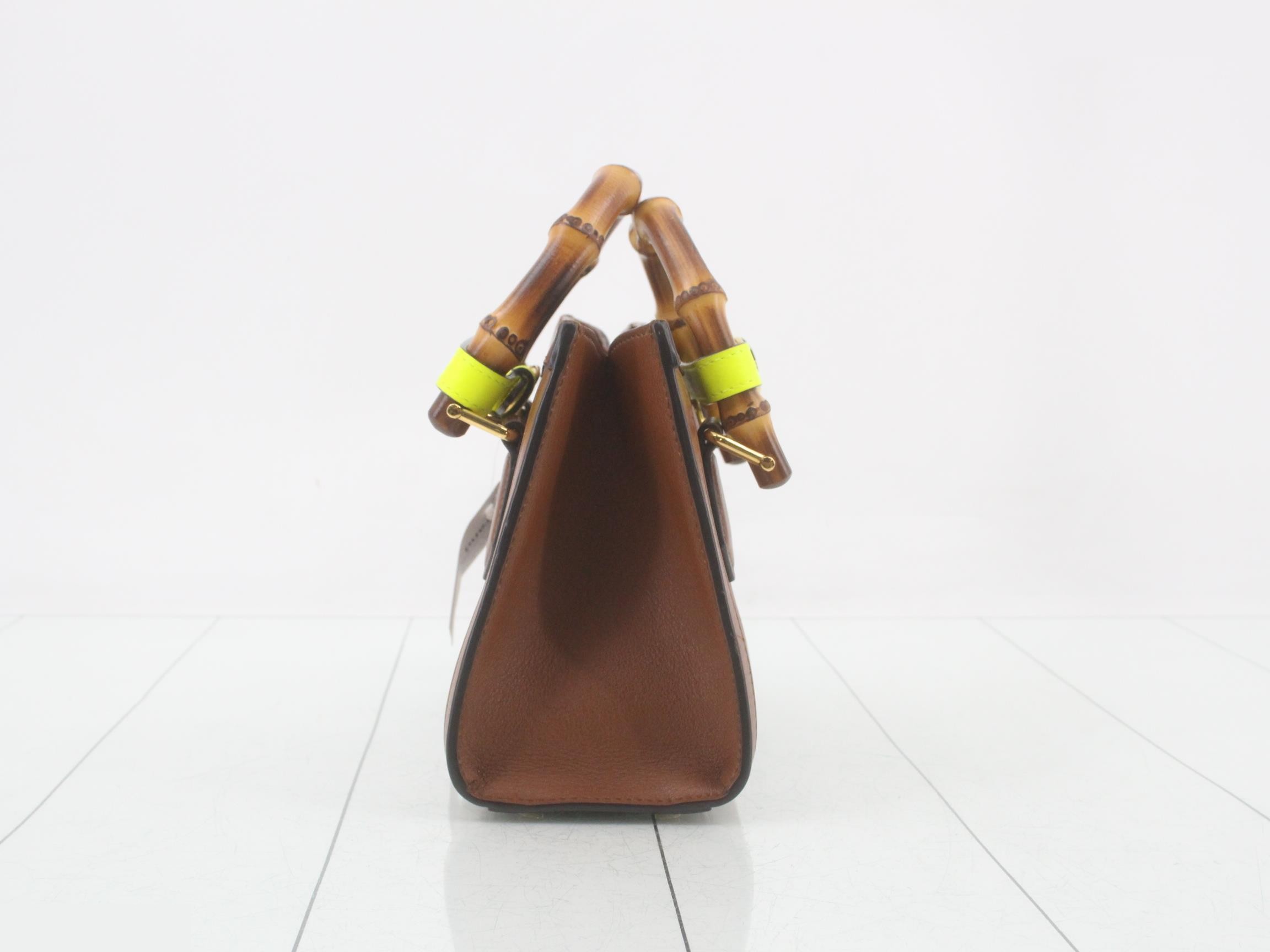 Diana Bamboo Leather 2-Way Handbag — view 4
