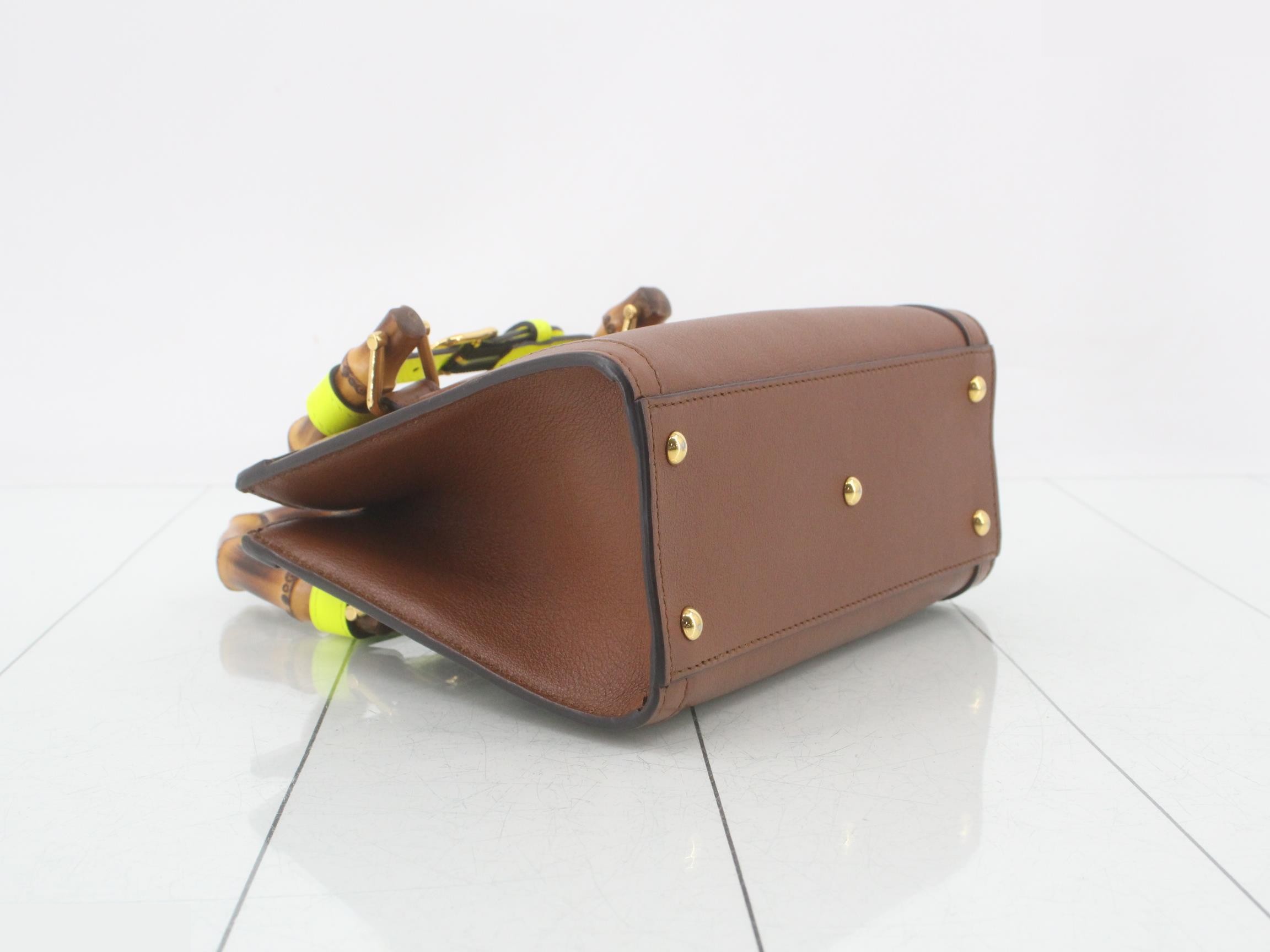 Diana Bamboo Leather 2-Way Handbag — view 5