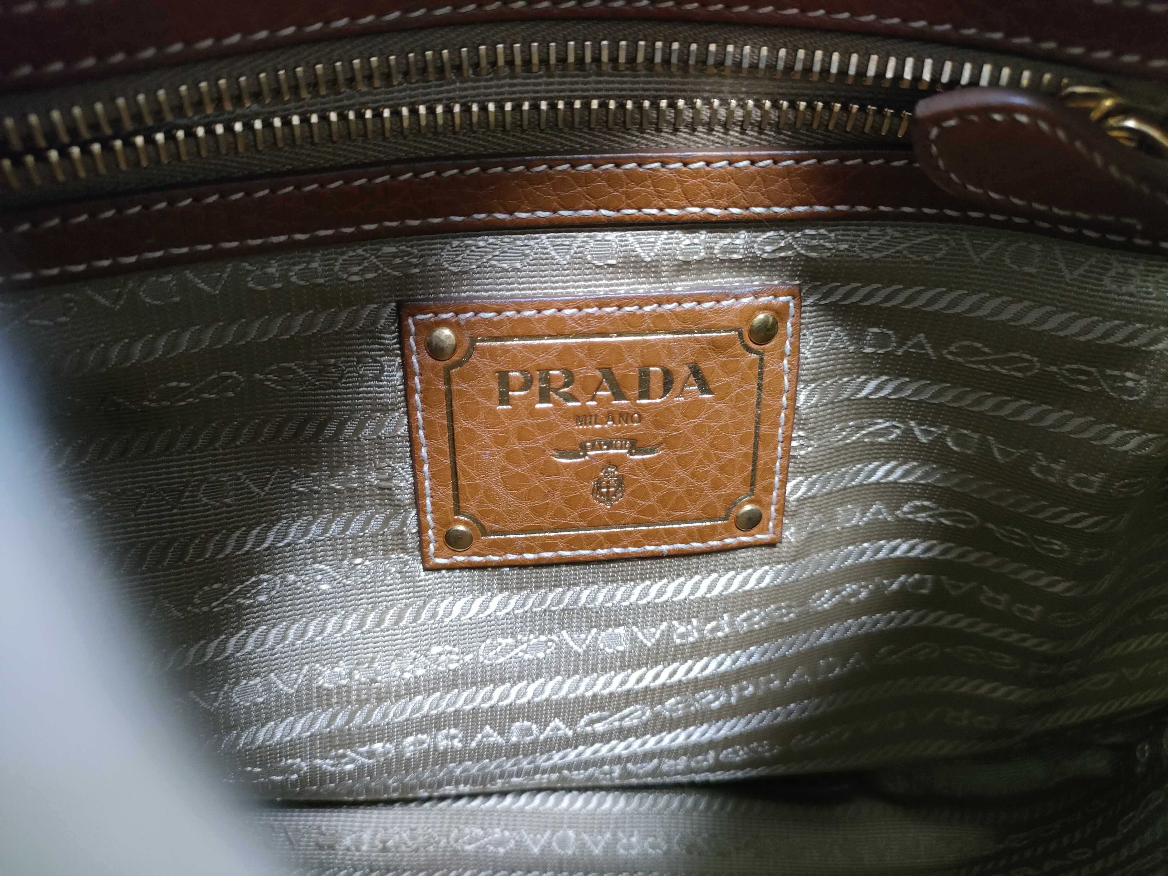 Leather x Canvas Jacquard Shoulder Bag — view 15