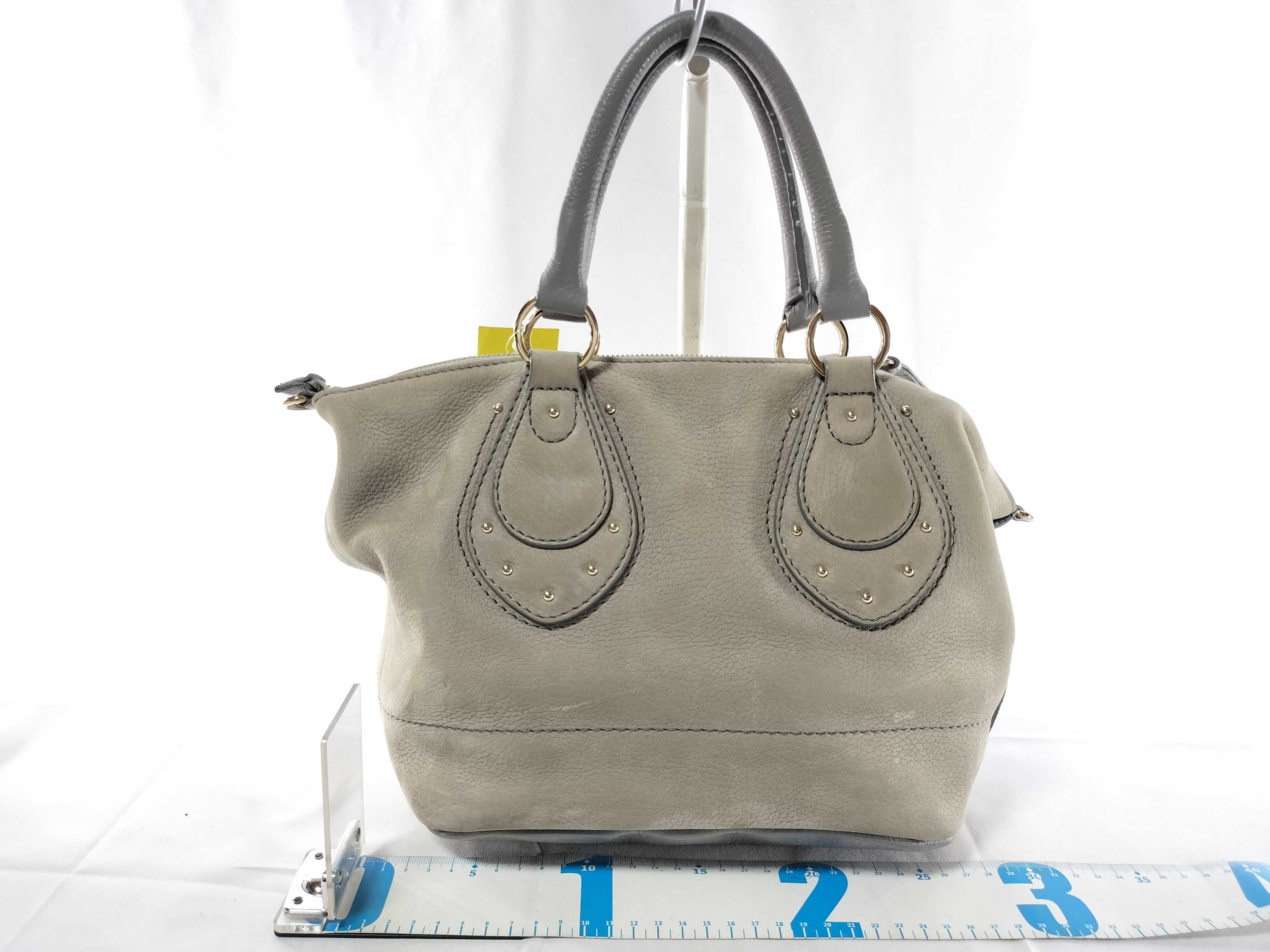 SEE BY CHLOE Leather Light Gray 2-Way Bag Shoulder Bag — view 2