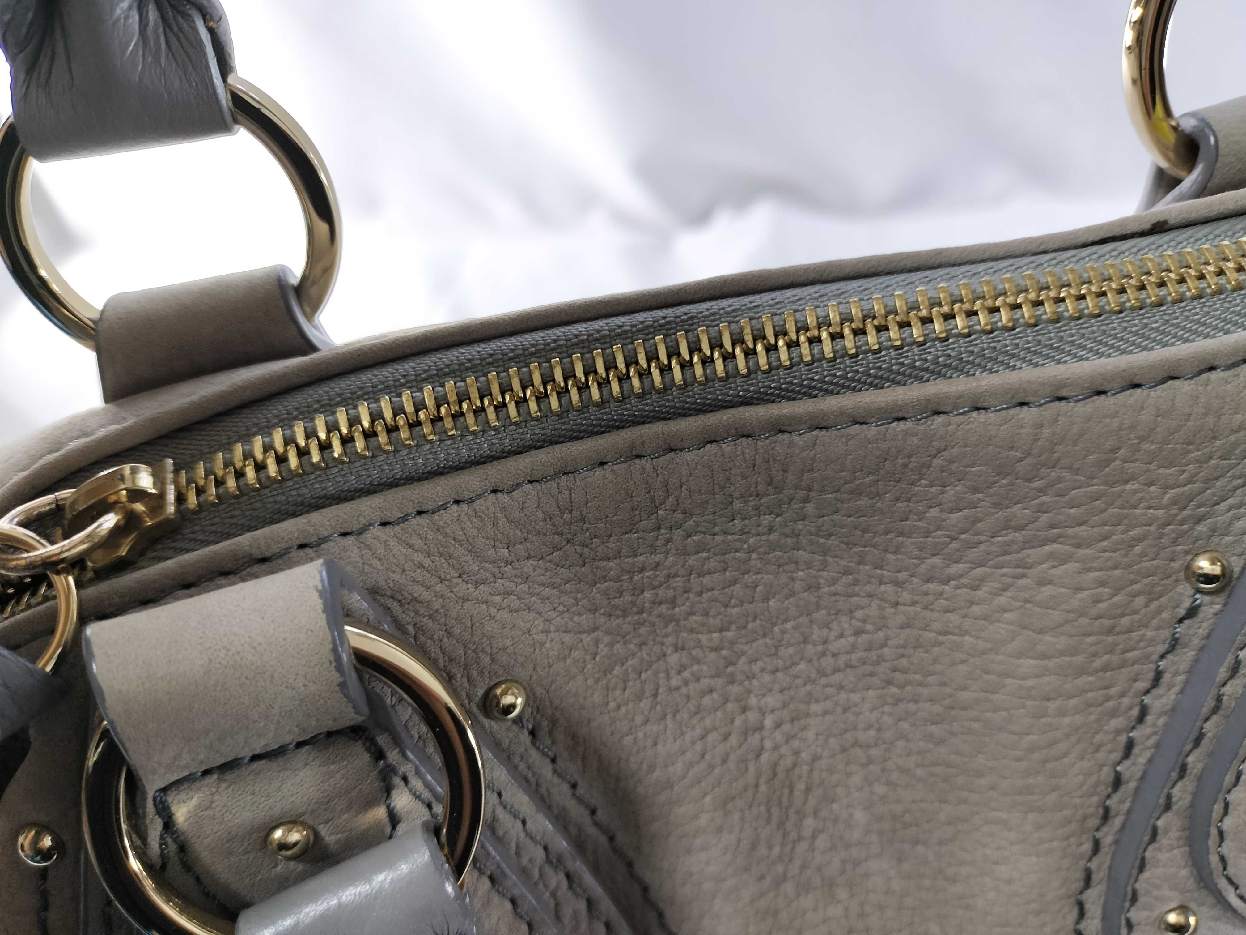 SEE BY CHLOE Leather Light Gray 2-Way Bag Shoulder Bag — view 6