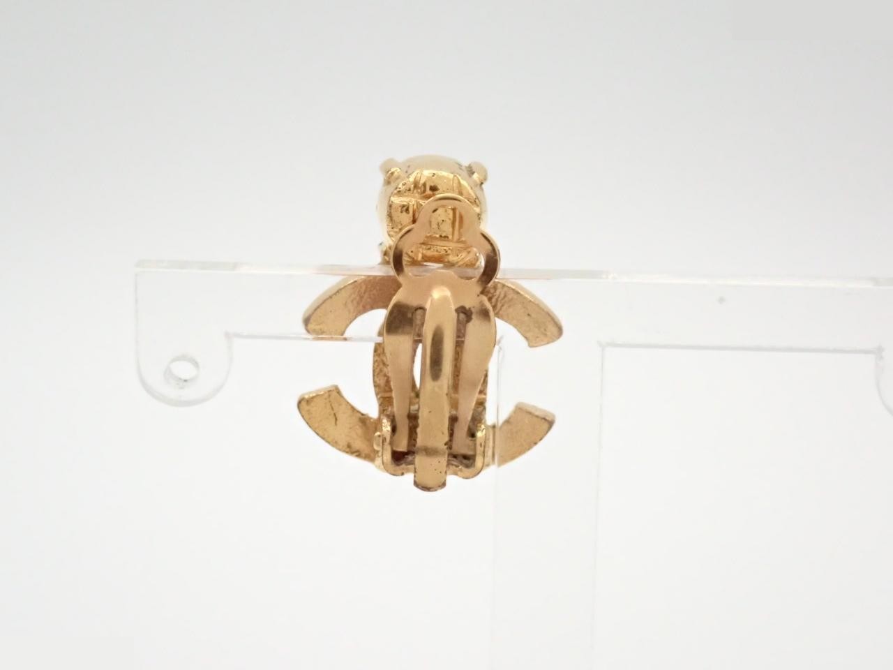 Coco Rhinestone Gold Earring (Single) — view 2