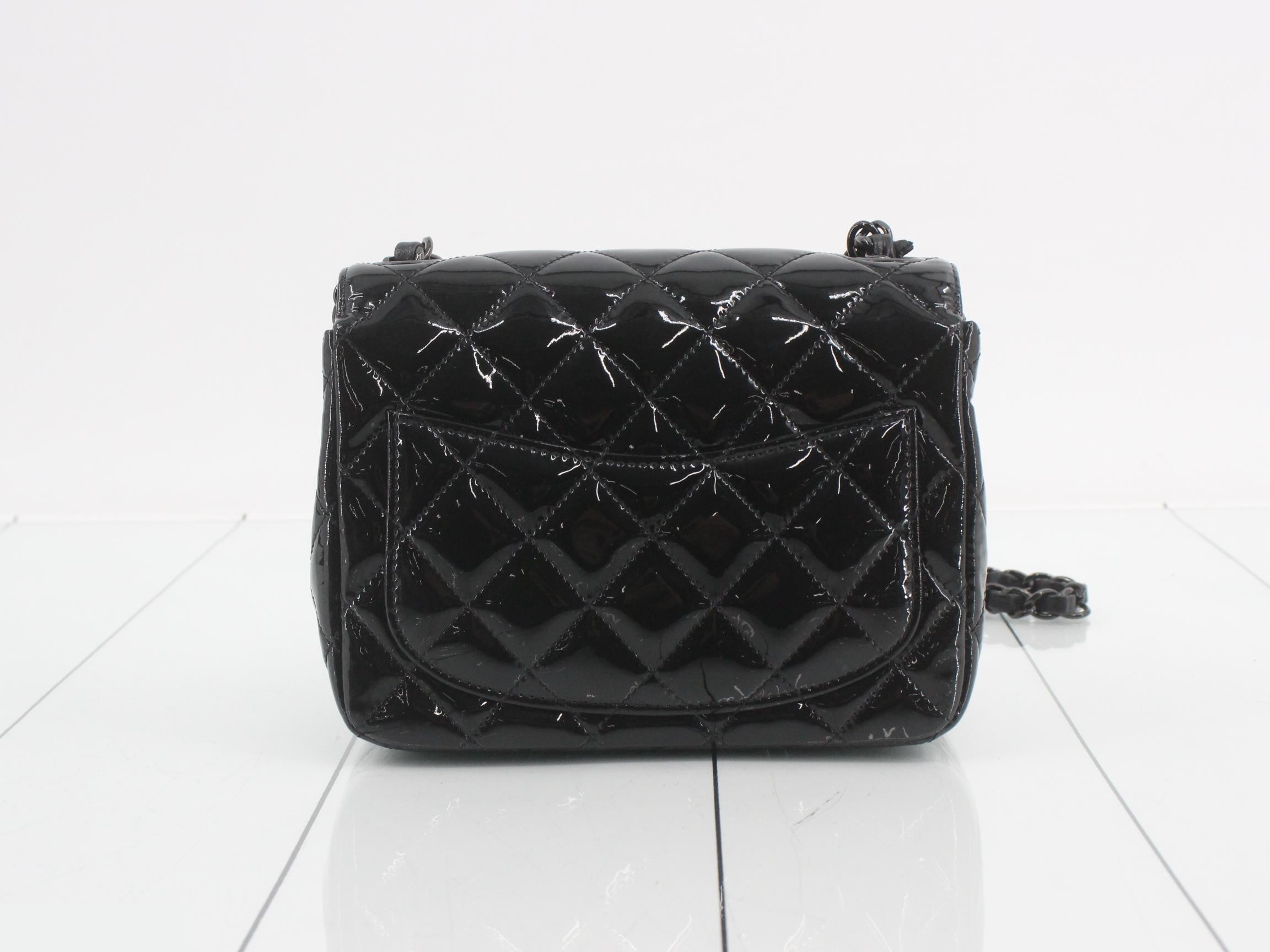 Enamel Matelassé Shoulder Bag — view 2