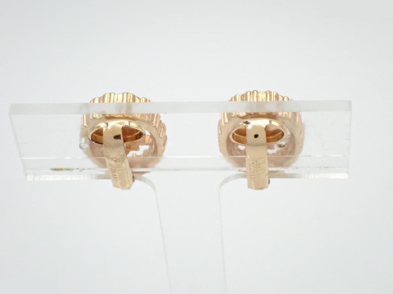 Rhinestone Logo Earrings — view 2