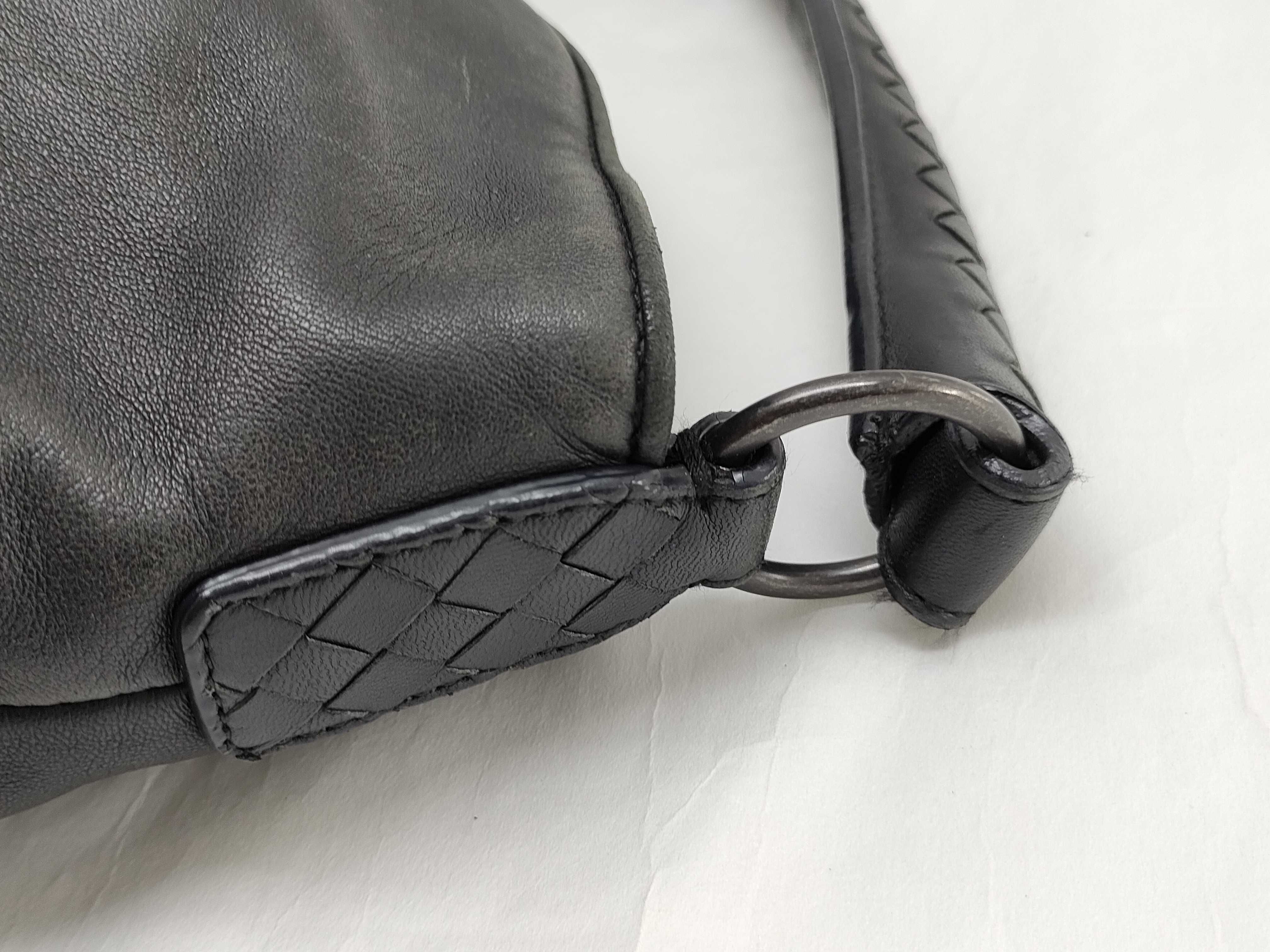 Intrecciato Hobo Black Intrecciato Handbag — view 5