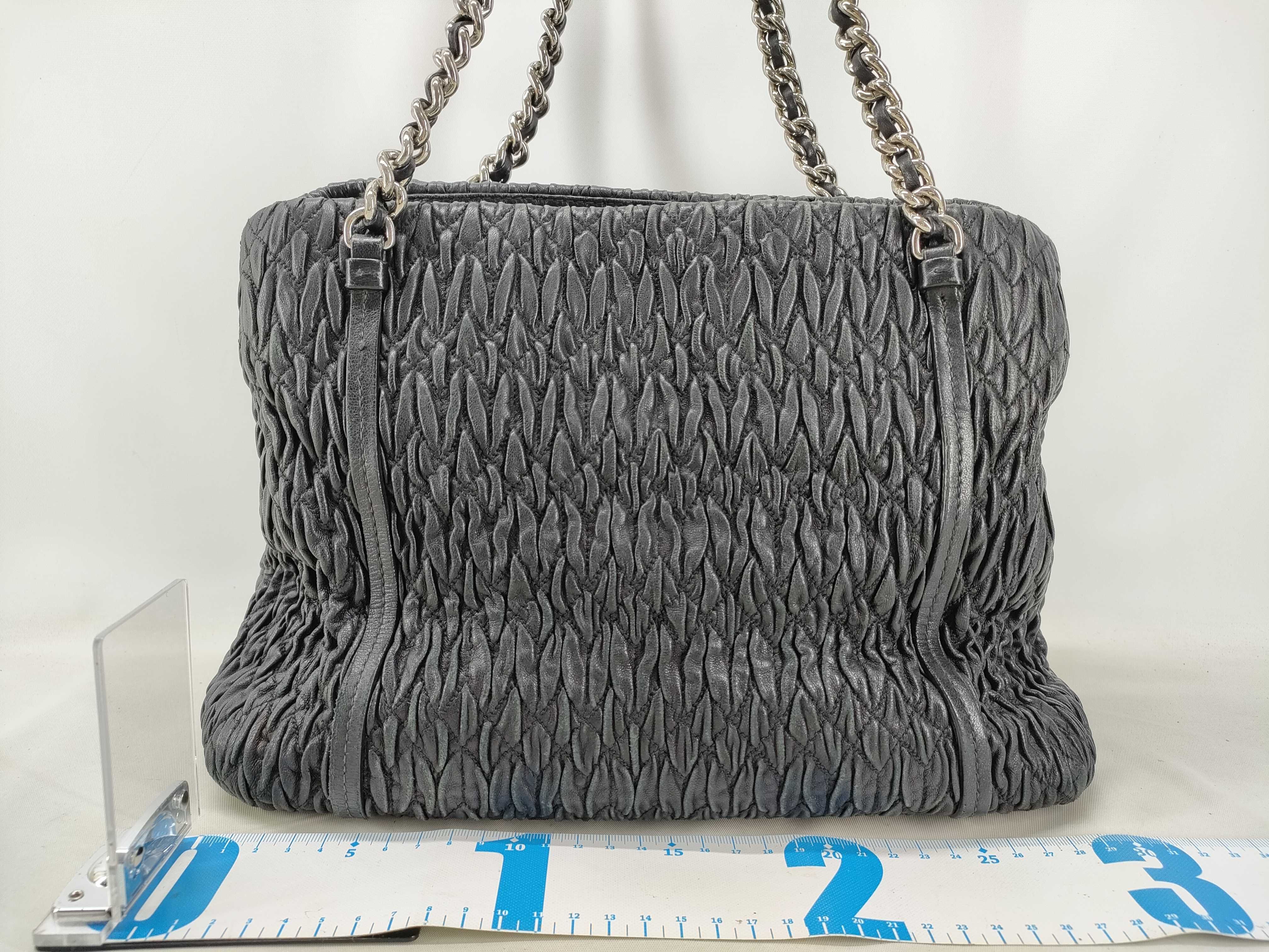 Leather Chain Shoulder Bag Tote Bag — view 2