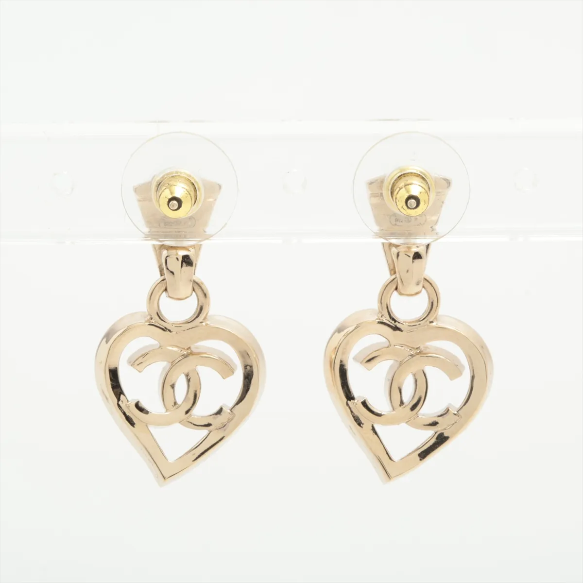 Cocomark Heart B22P Earrings (for both ears) GP Champagne Gold — view 2