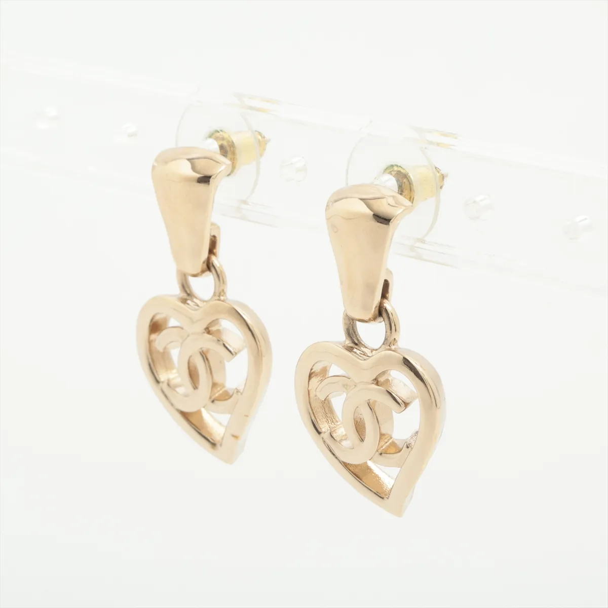 Cocomark Heart B22P Earrings (for both ears) GP Champagne Gold — view 3