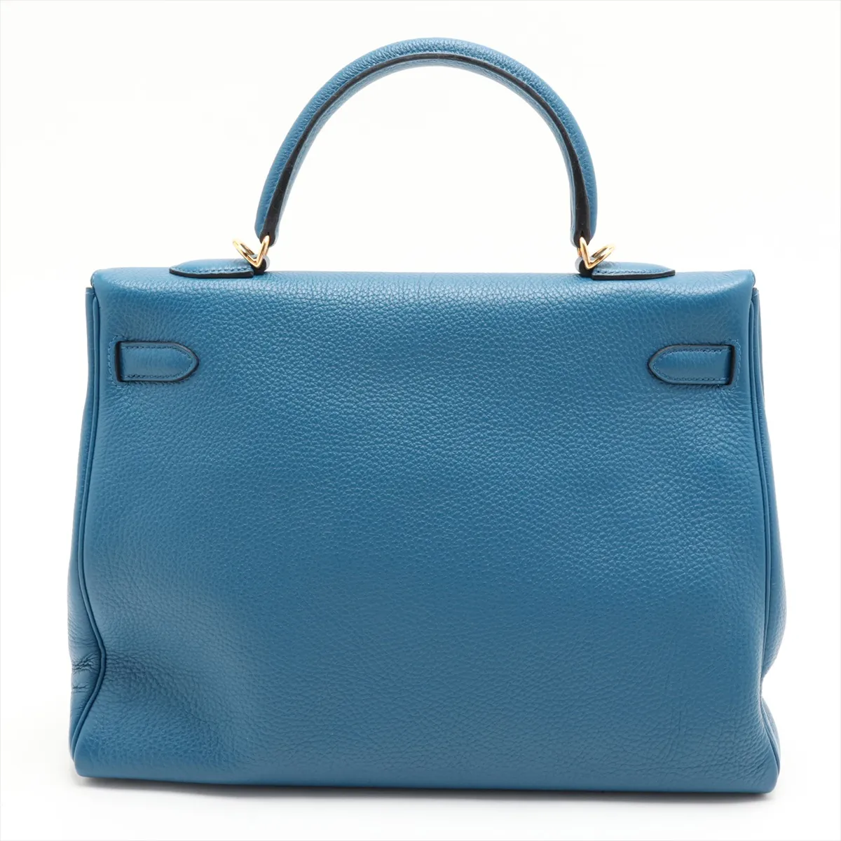 [Individually packaged] Hermes Kelly 35 Letournée Togo Blue Izmir Gold Hardware Q: 2013 — view 2