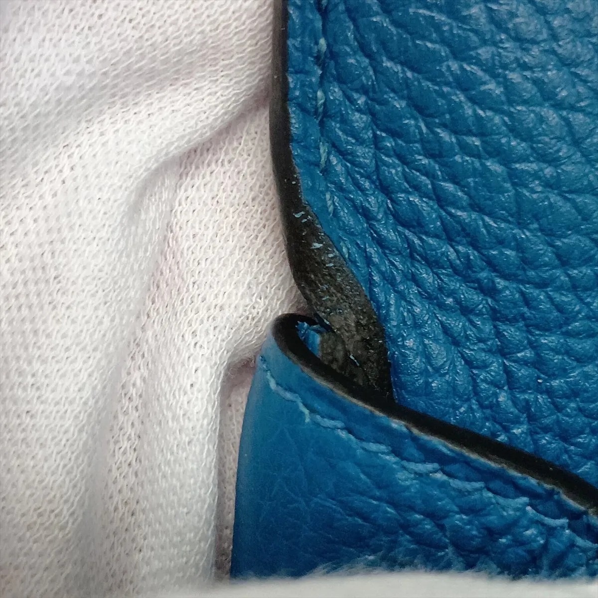 [Individually packaged] Hermes Kelly 35 Letournée Togo Blue Izmir Gold Hardware Q: 2013 — view 14