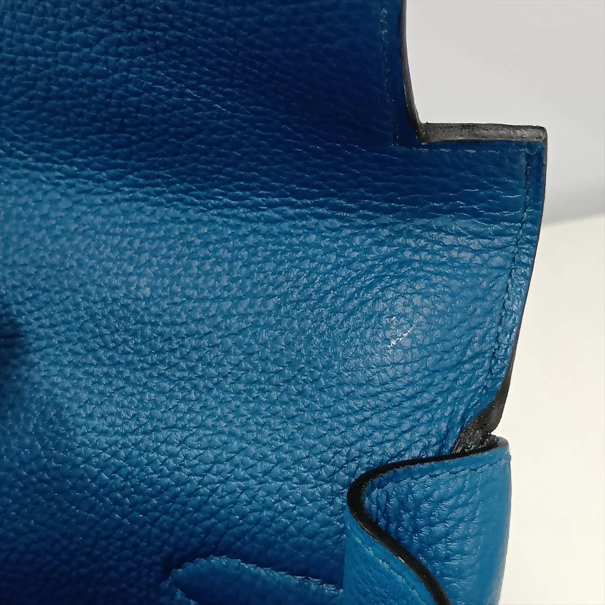 [Individually packaged] Hermes Kelly 35 Letournée Togo Blue Izmir Gold Hardware Q: 2013 — view 15