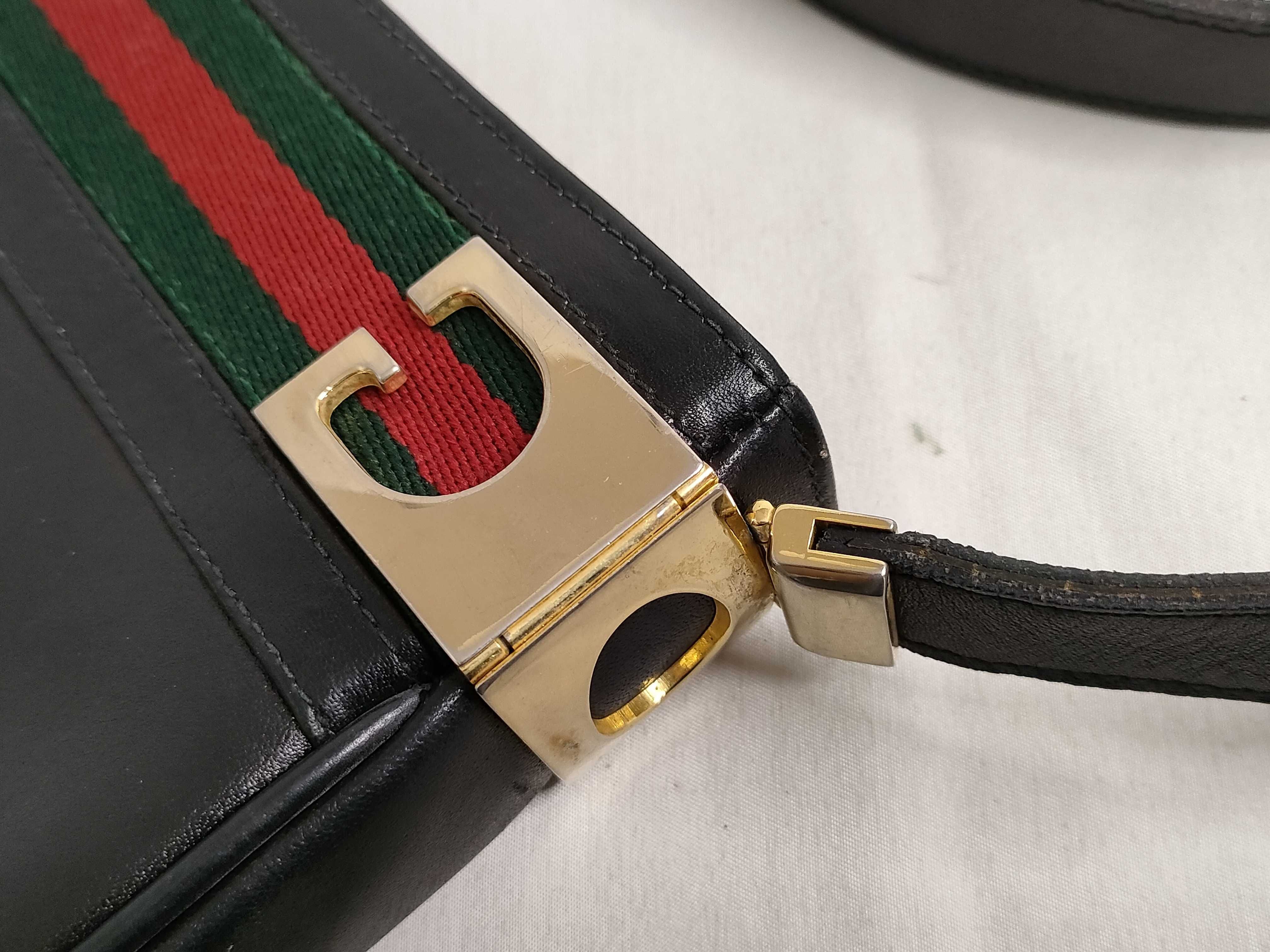 Shoulder Bag, Sherry Line, Leather, Black Shoulder Bag — view 5