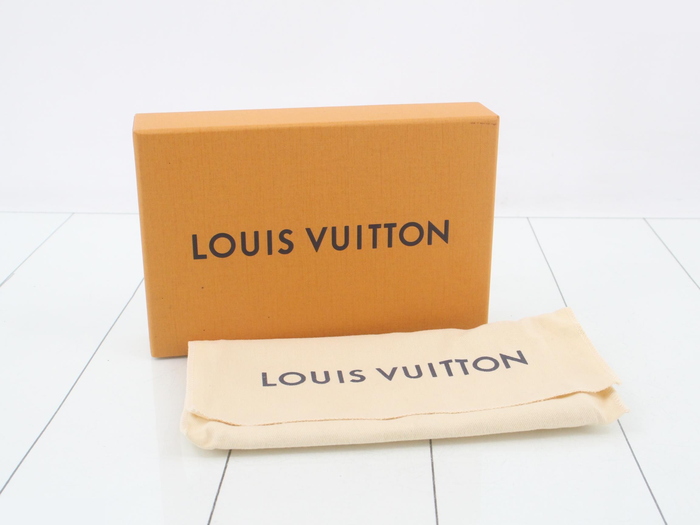 LV Portefeuille Plaza Damier Pop Canvas Brown x Yellow — view 5