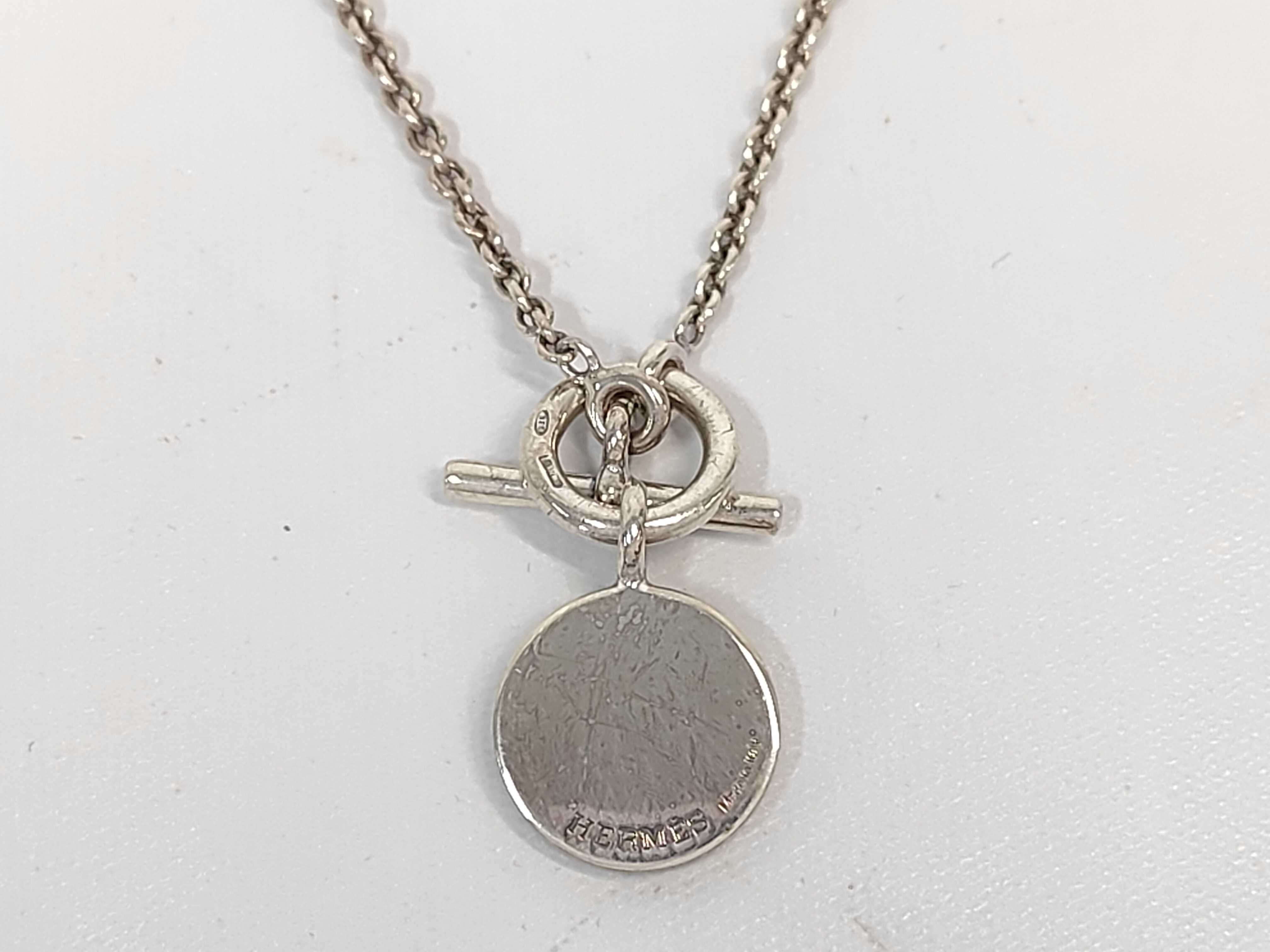 Amulette Sellier Silver Necklace SILVER925 Hermes Necklace — view 2