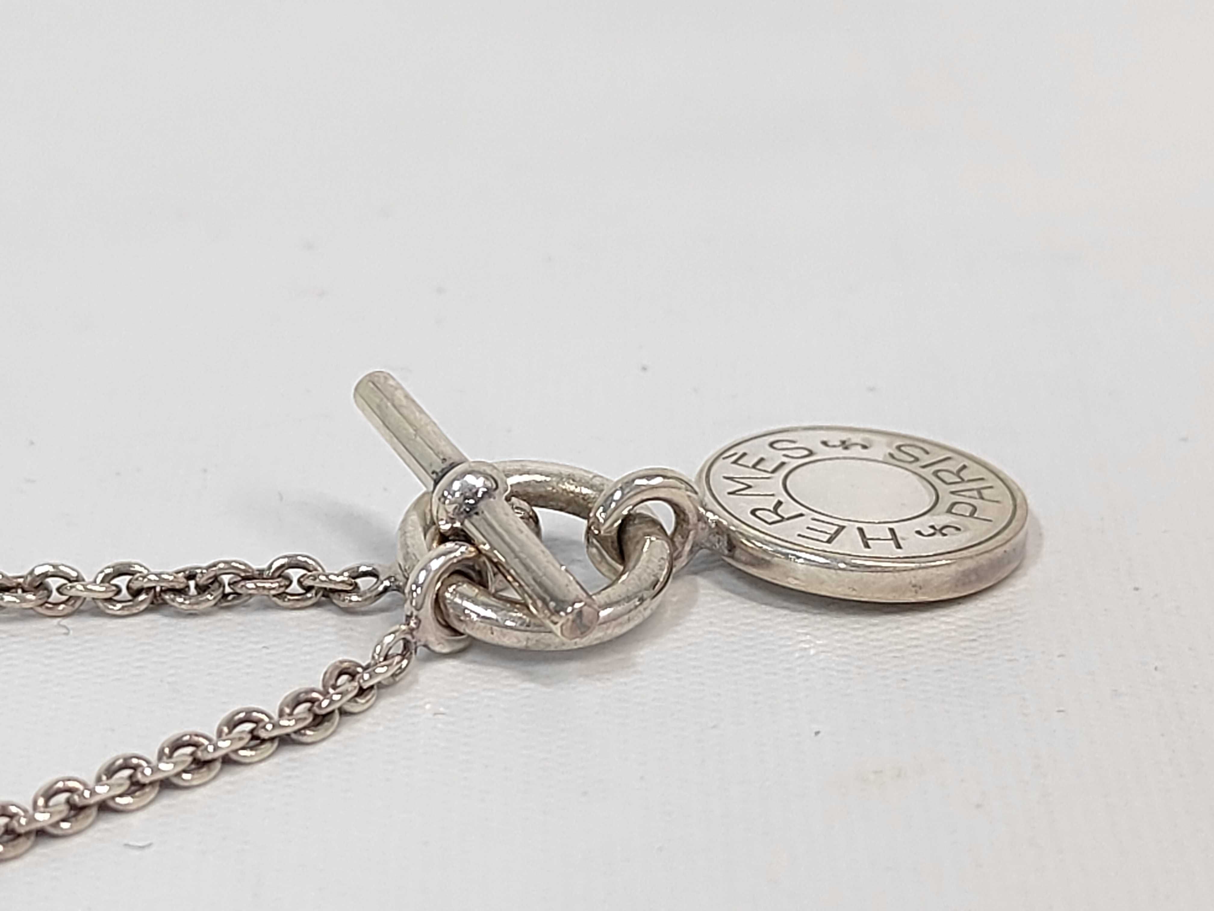 Amulette Sellier Silver Necklace SILVER925 Hermes Necklace — view 3