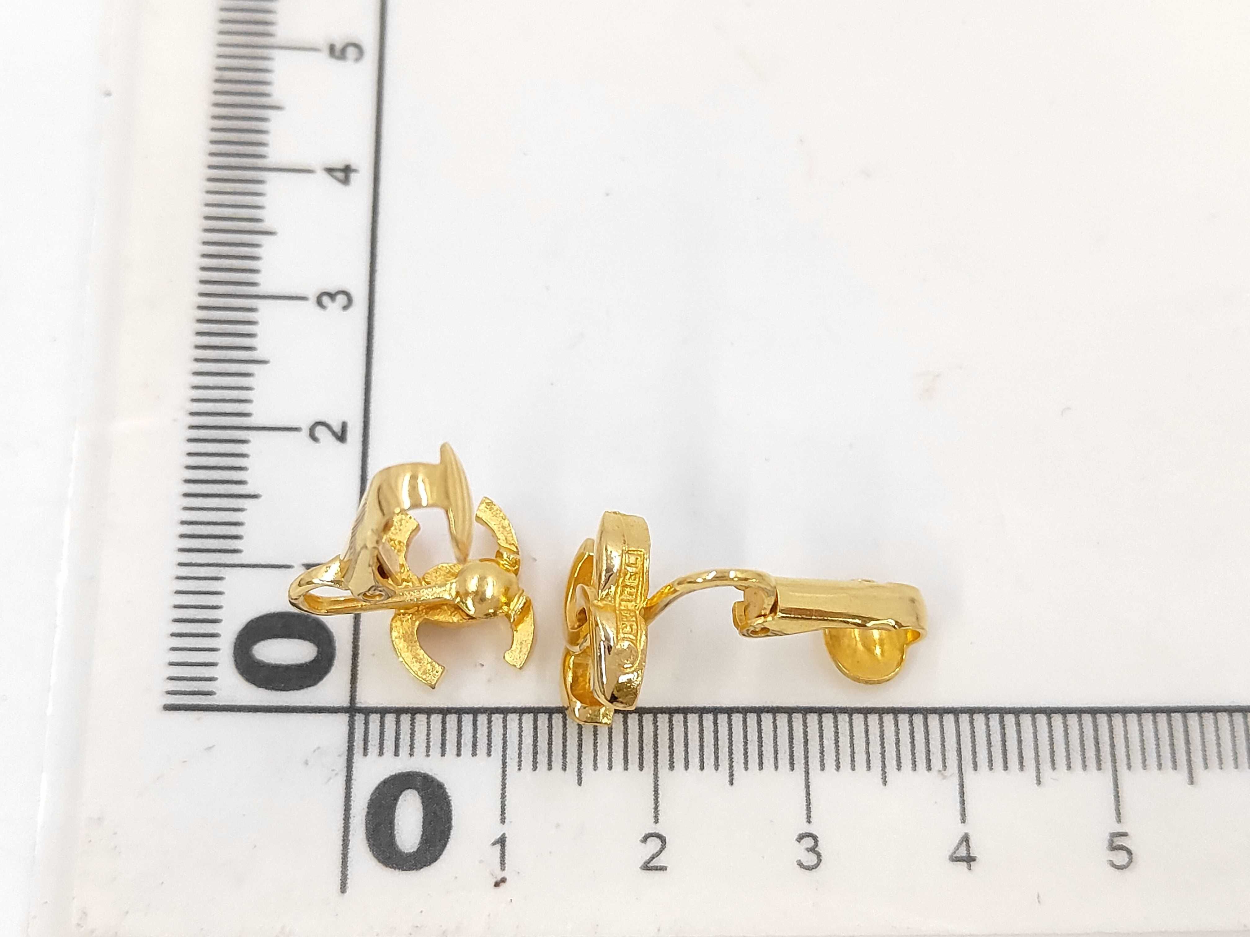 Coco Mark GP Gold Earrings (Includes box) — view 6