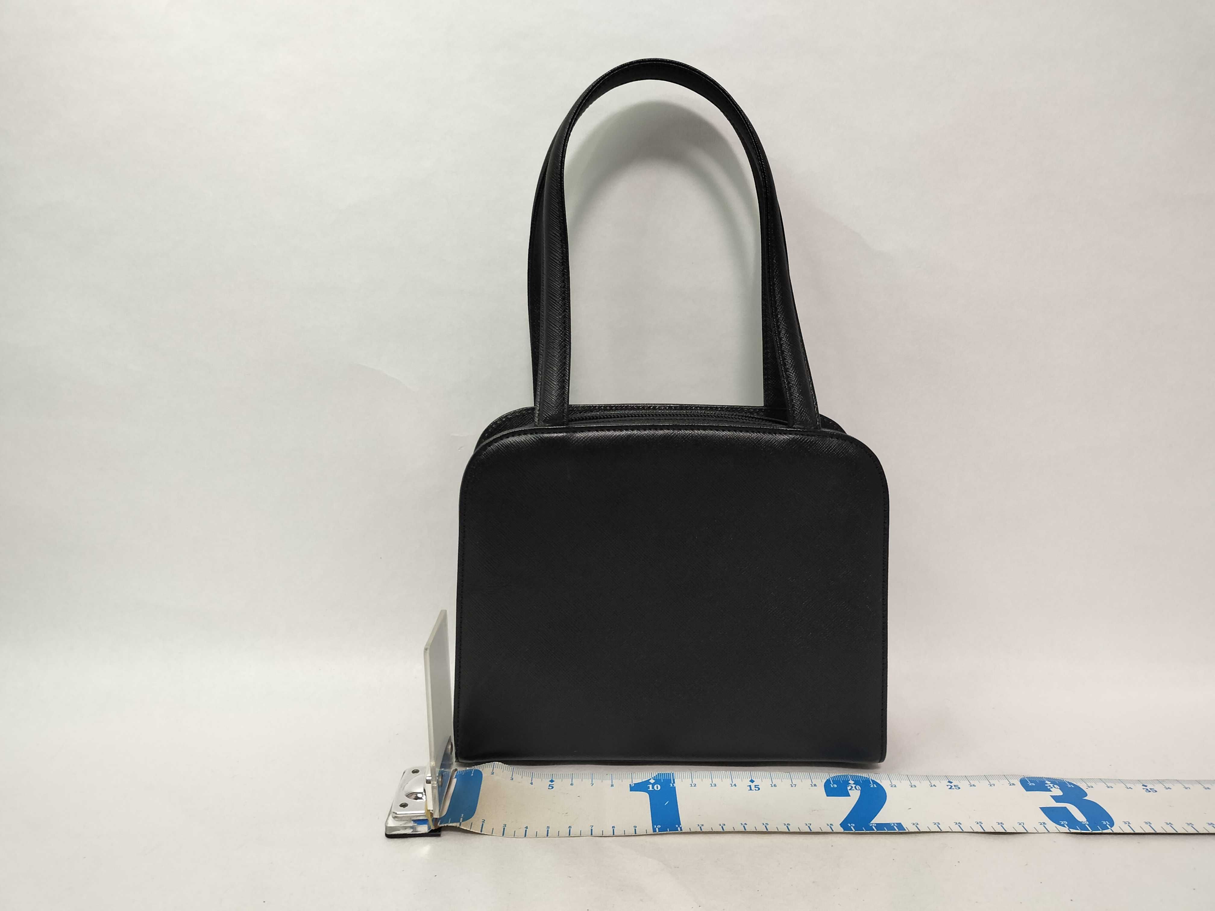 Leather Black Woven Handbag — view 2