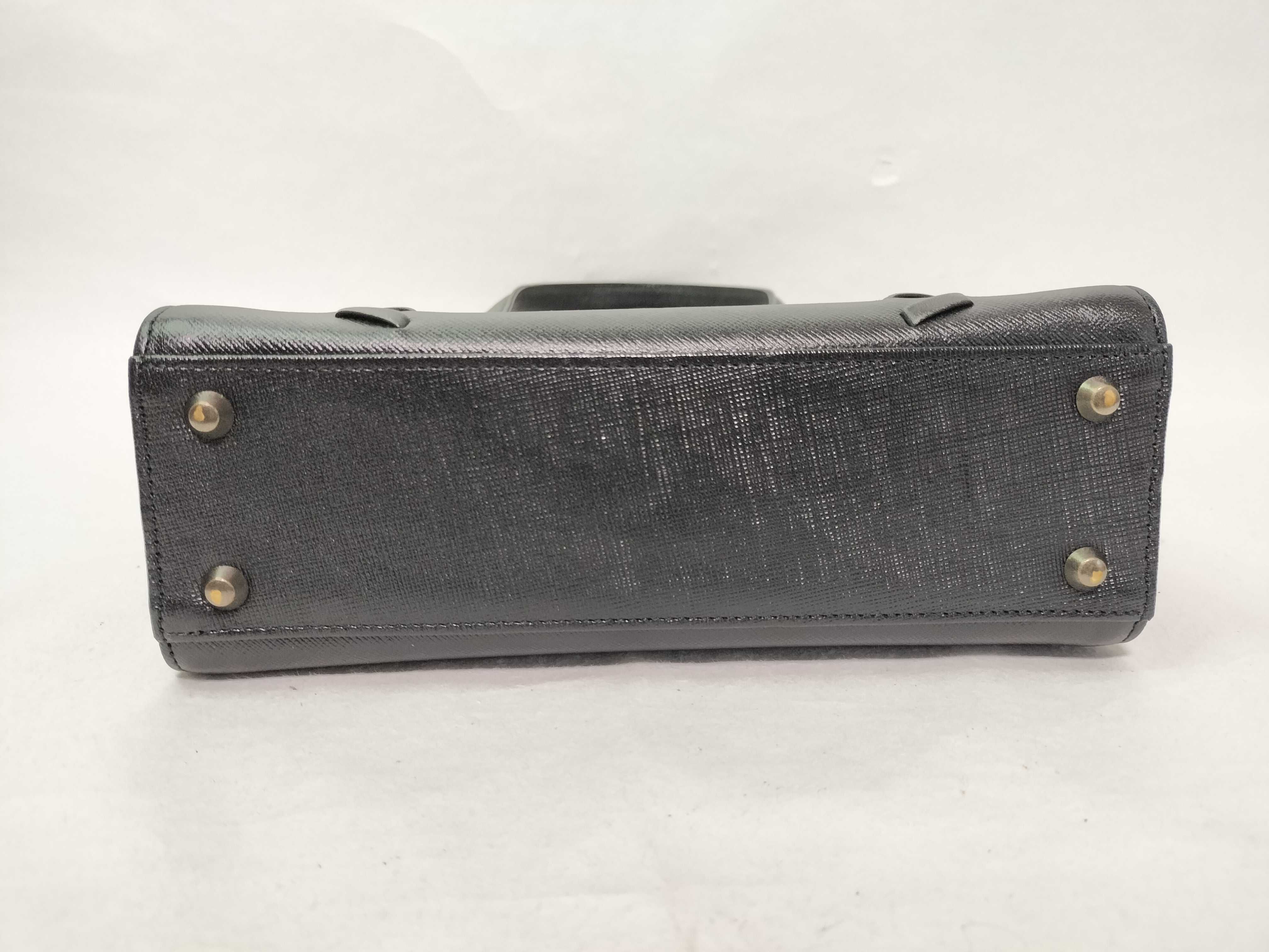 Leather Black Woven Handbag — view 11