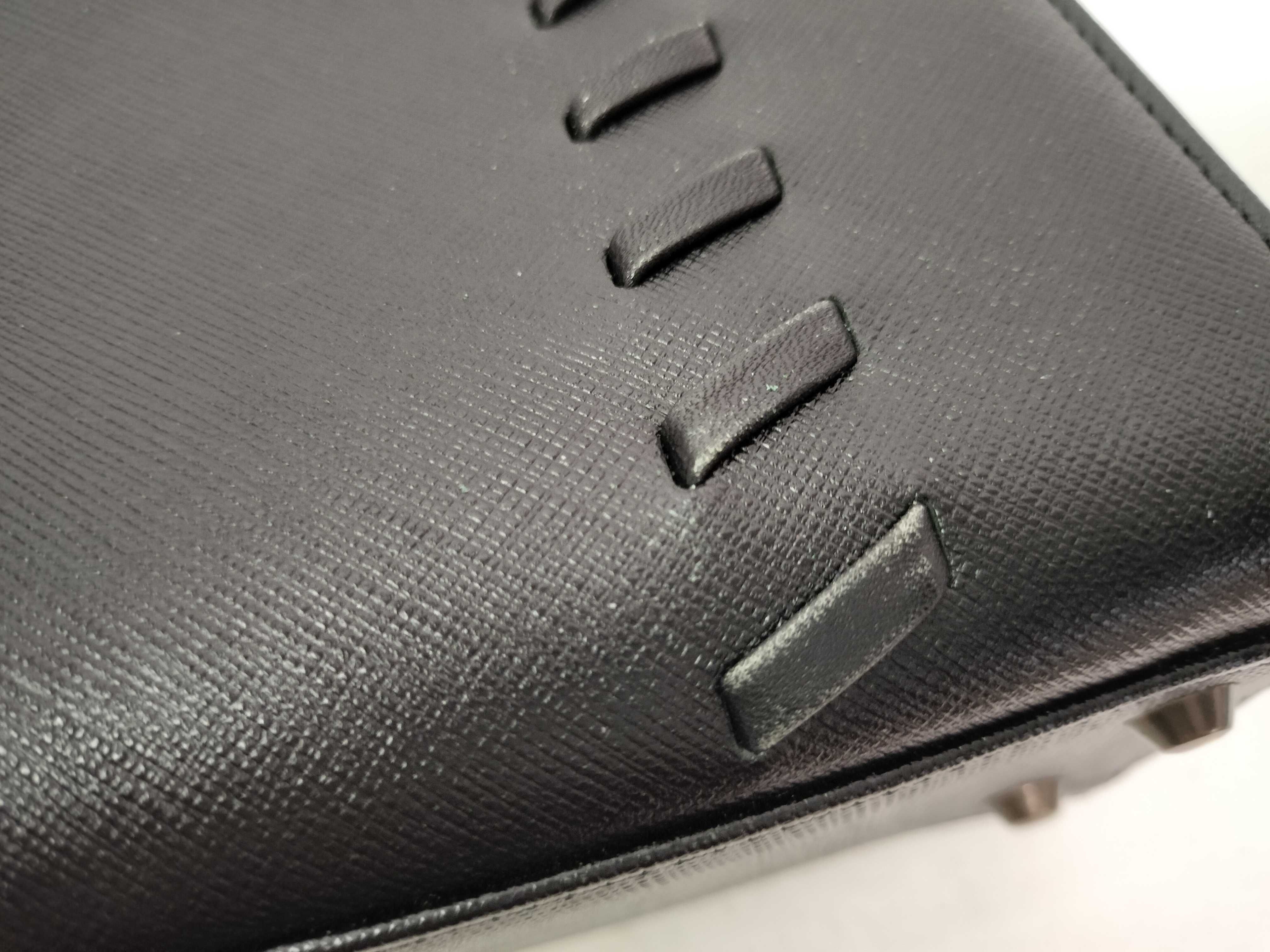 Leather Black Woven Handbag — view 10