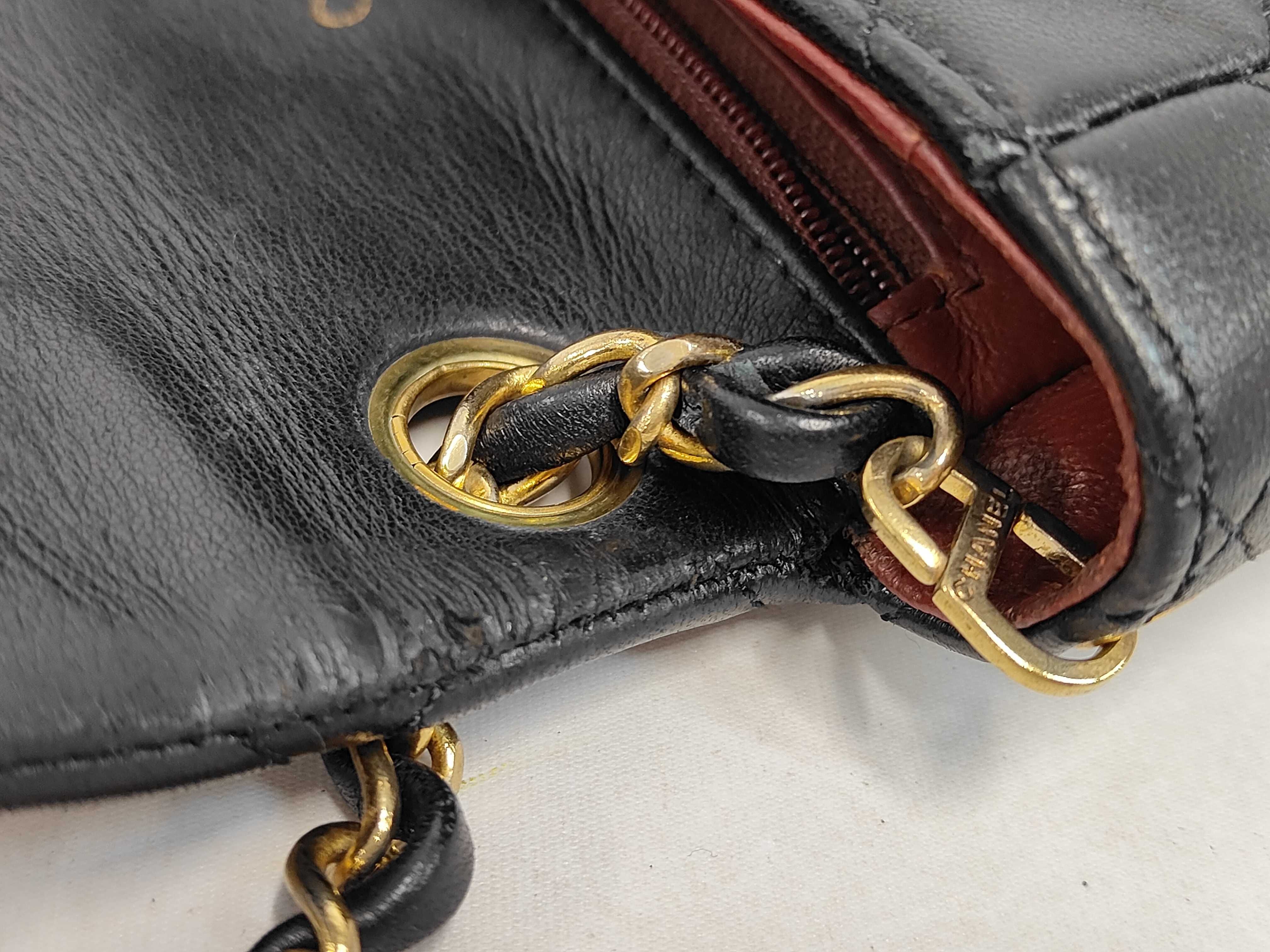 Matelassé 17 Lambskin Gold Hardware Chain Shoulder Bag, Series 1, Black — view 6