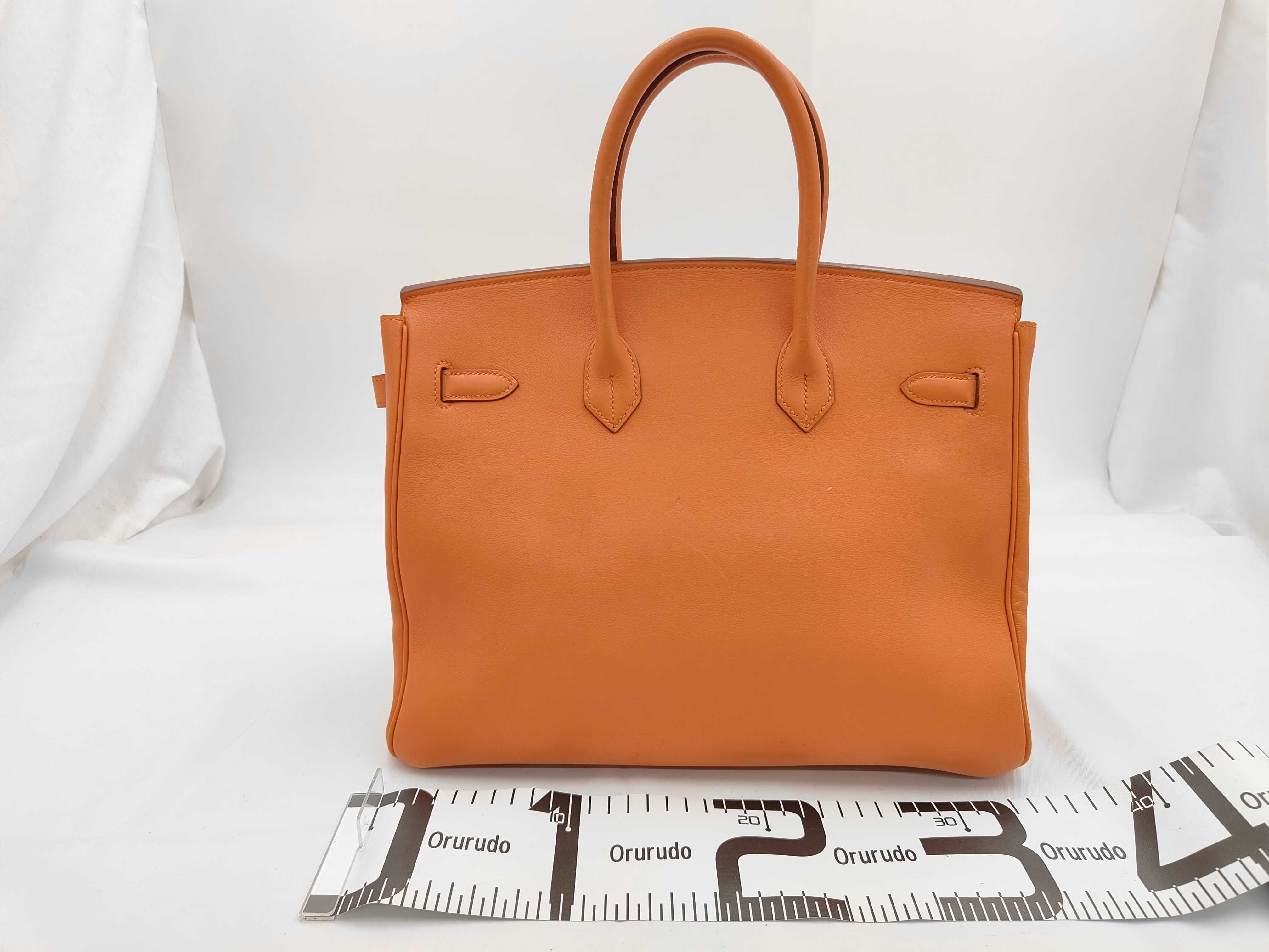 Birkin 35 Retourne Veau Gulliver 28C B stamp handbag — view 2