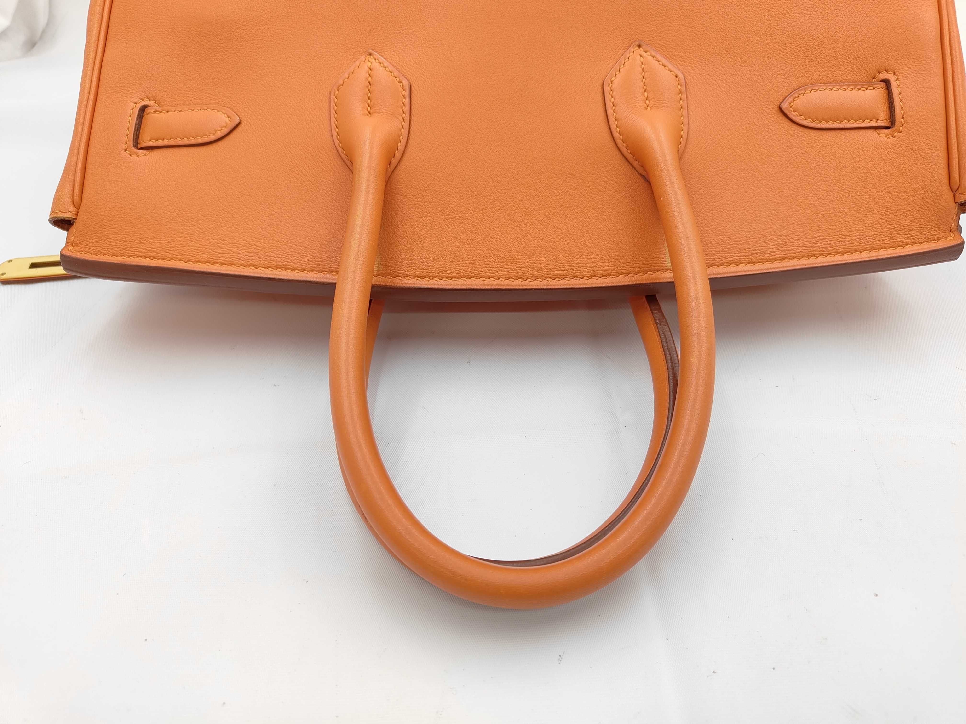 Birkin 35 Retourne Veau Gulliver 28C B stamp handbag — view 3