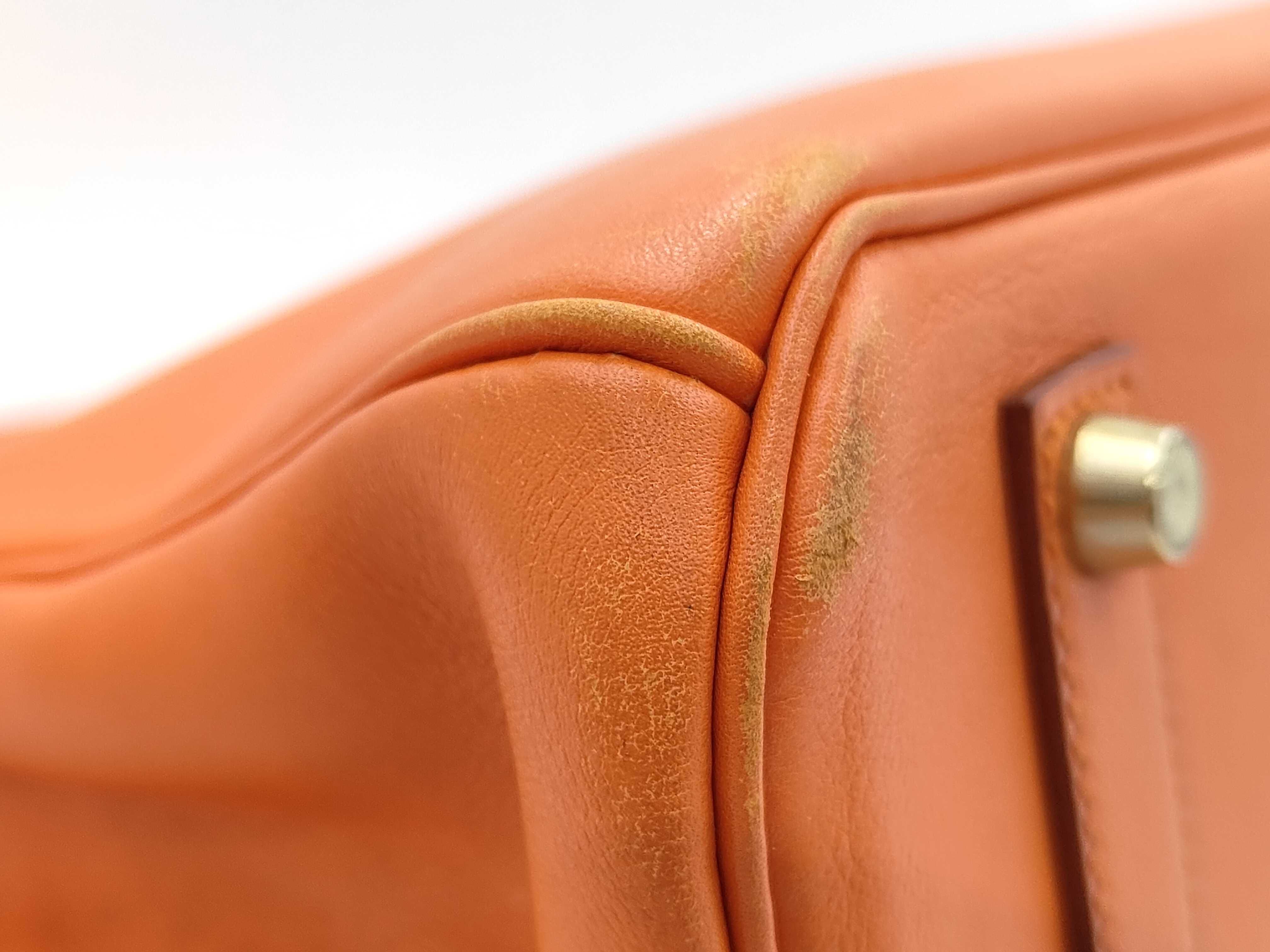 Birkin 35 Retourne Veau Gulliver 28C B stamp handbag — view 6