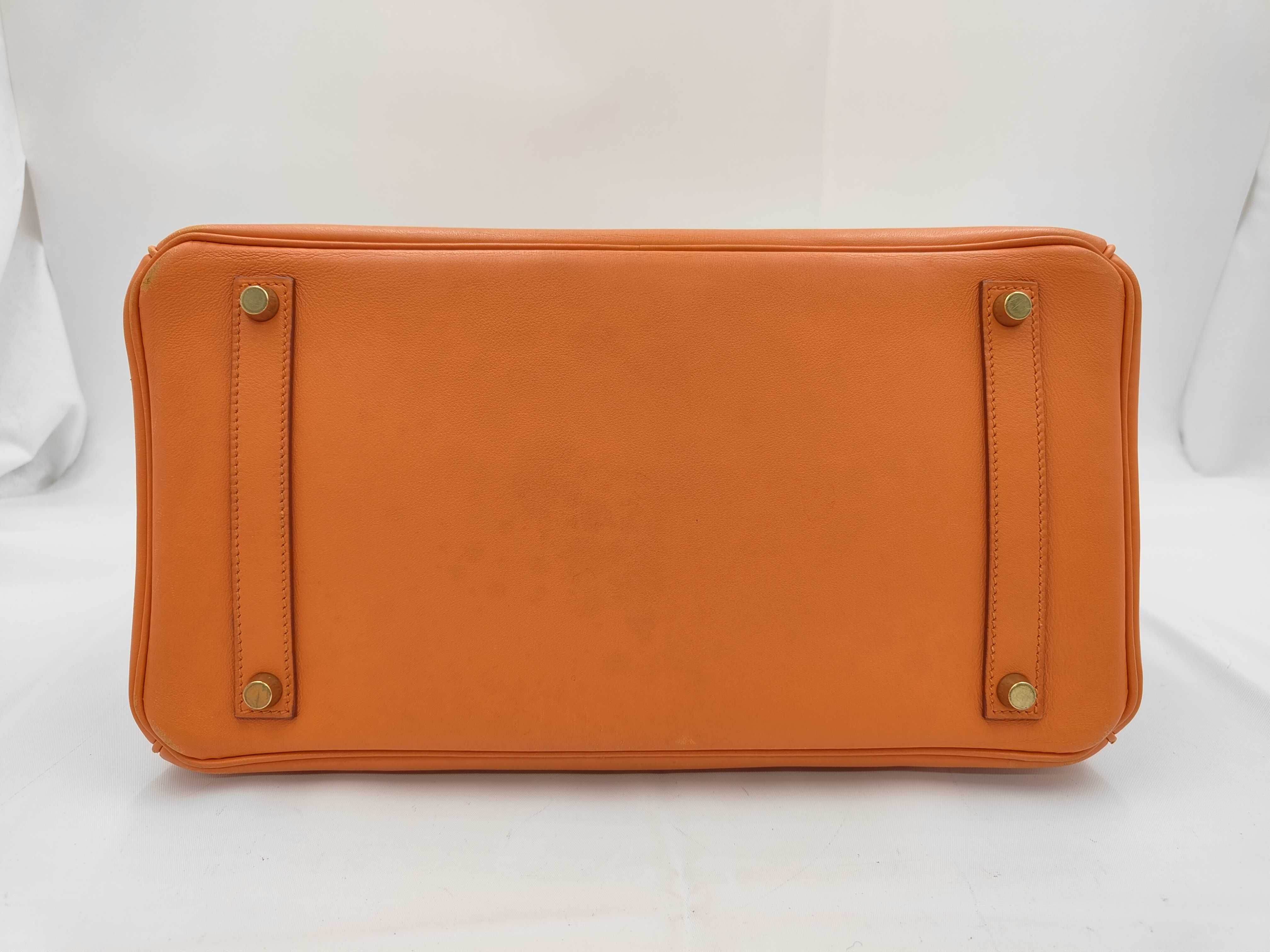 Birkin 35 Retourne Veau Gulliver 28C B stamp handbag — view 7