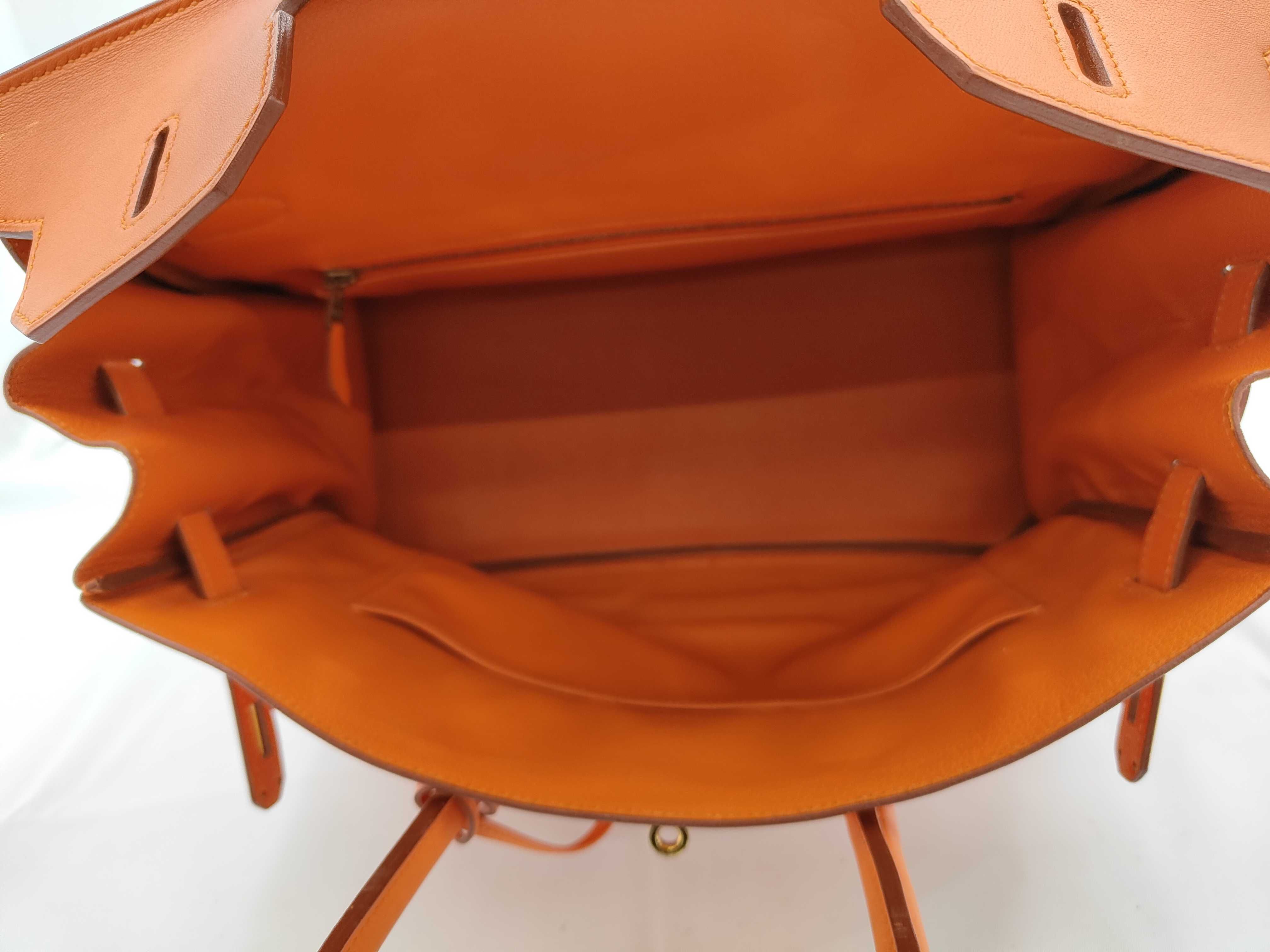 Birkin 35 Retourne Veau Gulliver 28C B stamp handbag — view 8