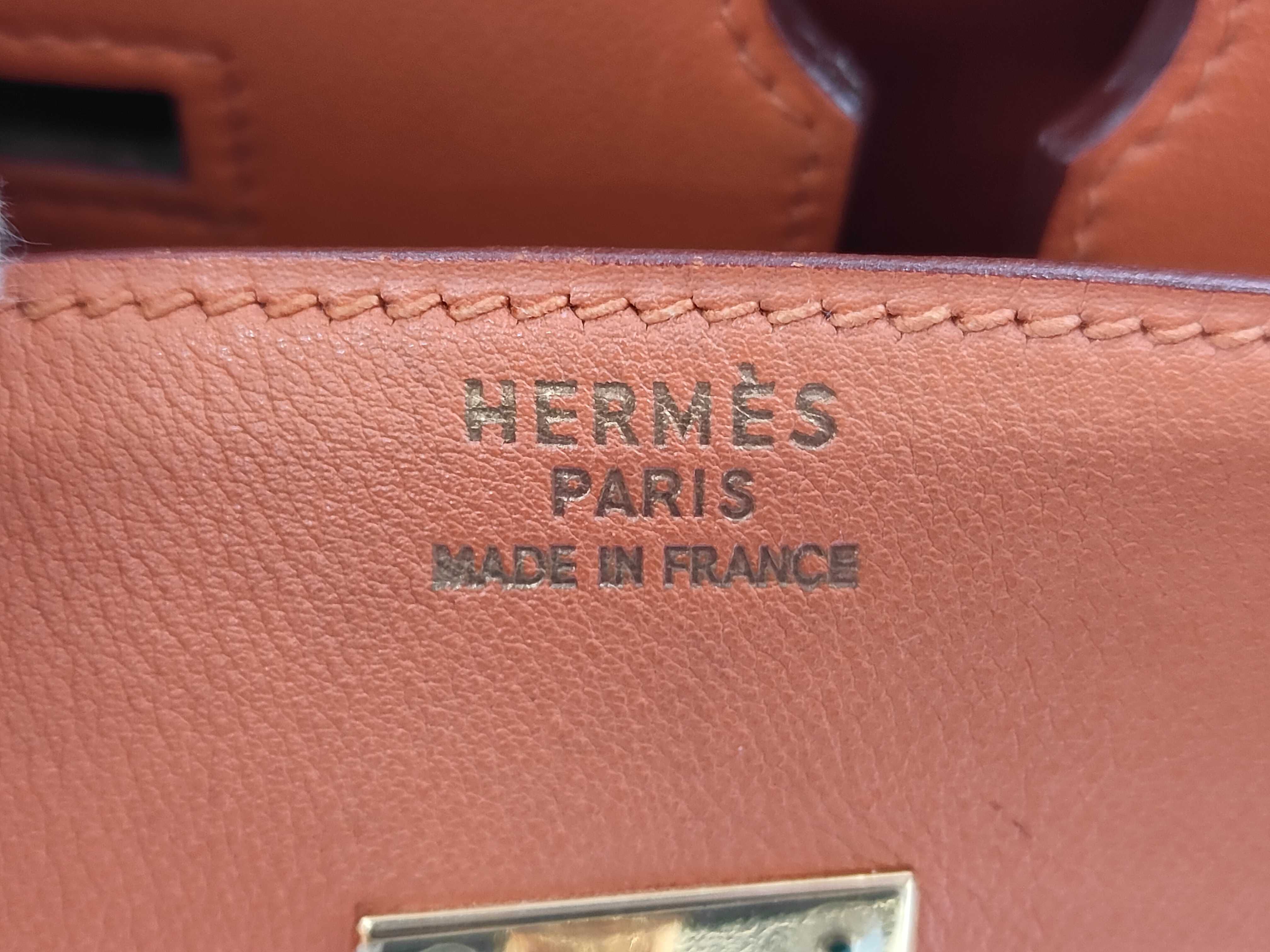 Birkin 35 Retourne Veau Gulliver 28C B stamp handbag — view 10