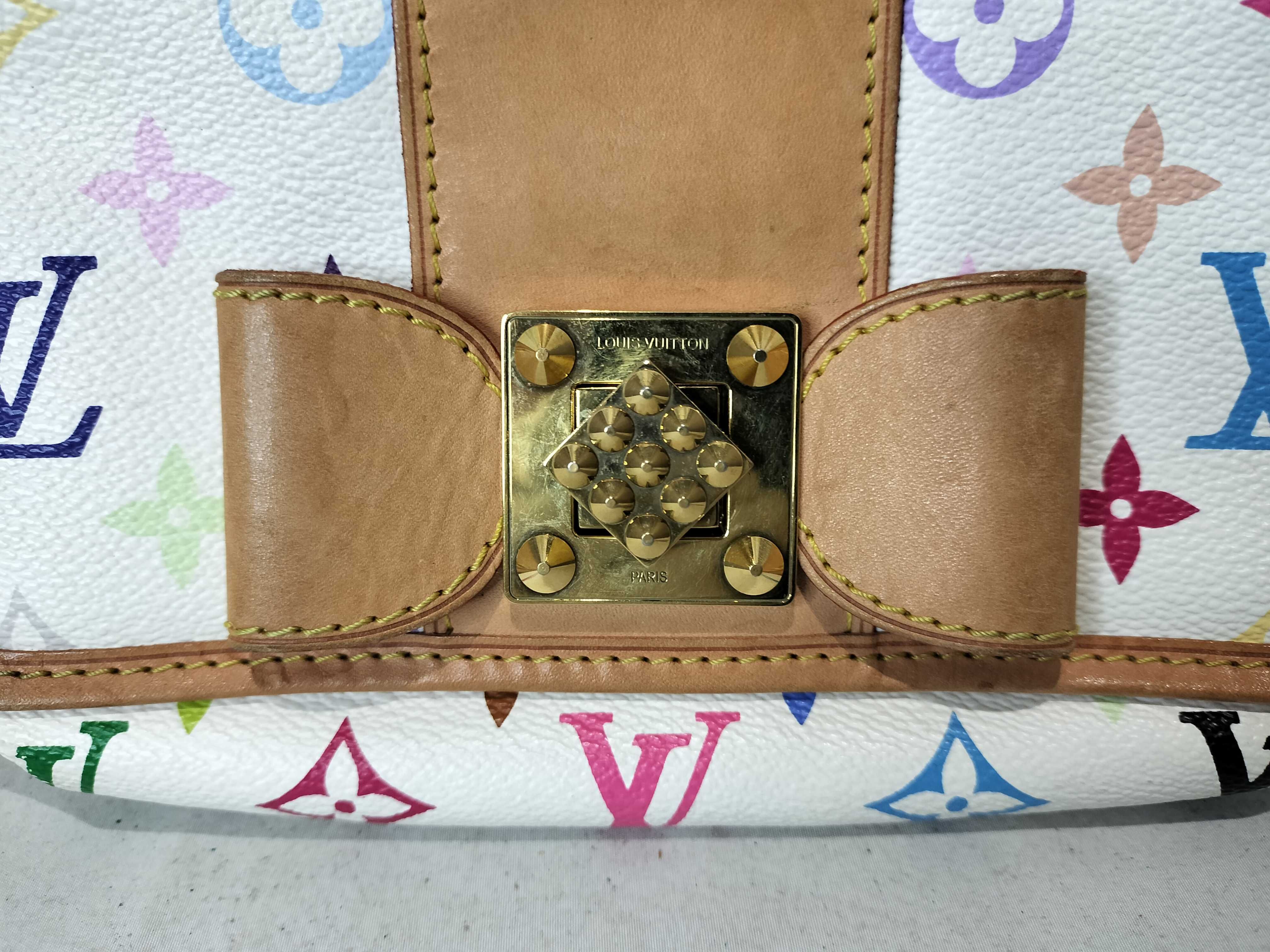 Monogram Multicolor Patty Blanc Handbag — view 2