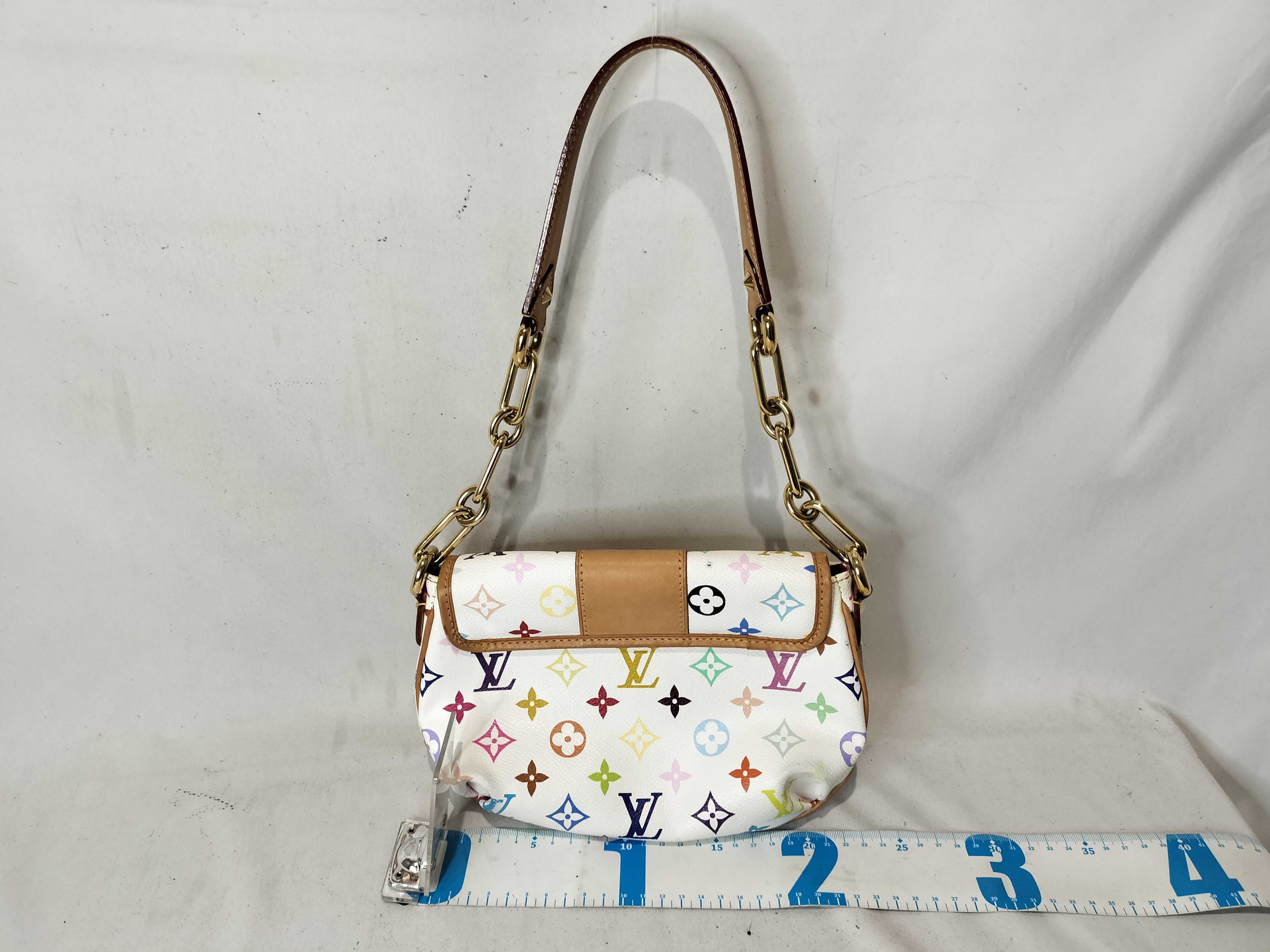 Monogram Multicolor Patty Blanc Handbag — view 3