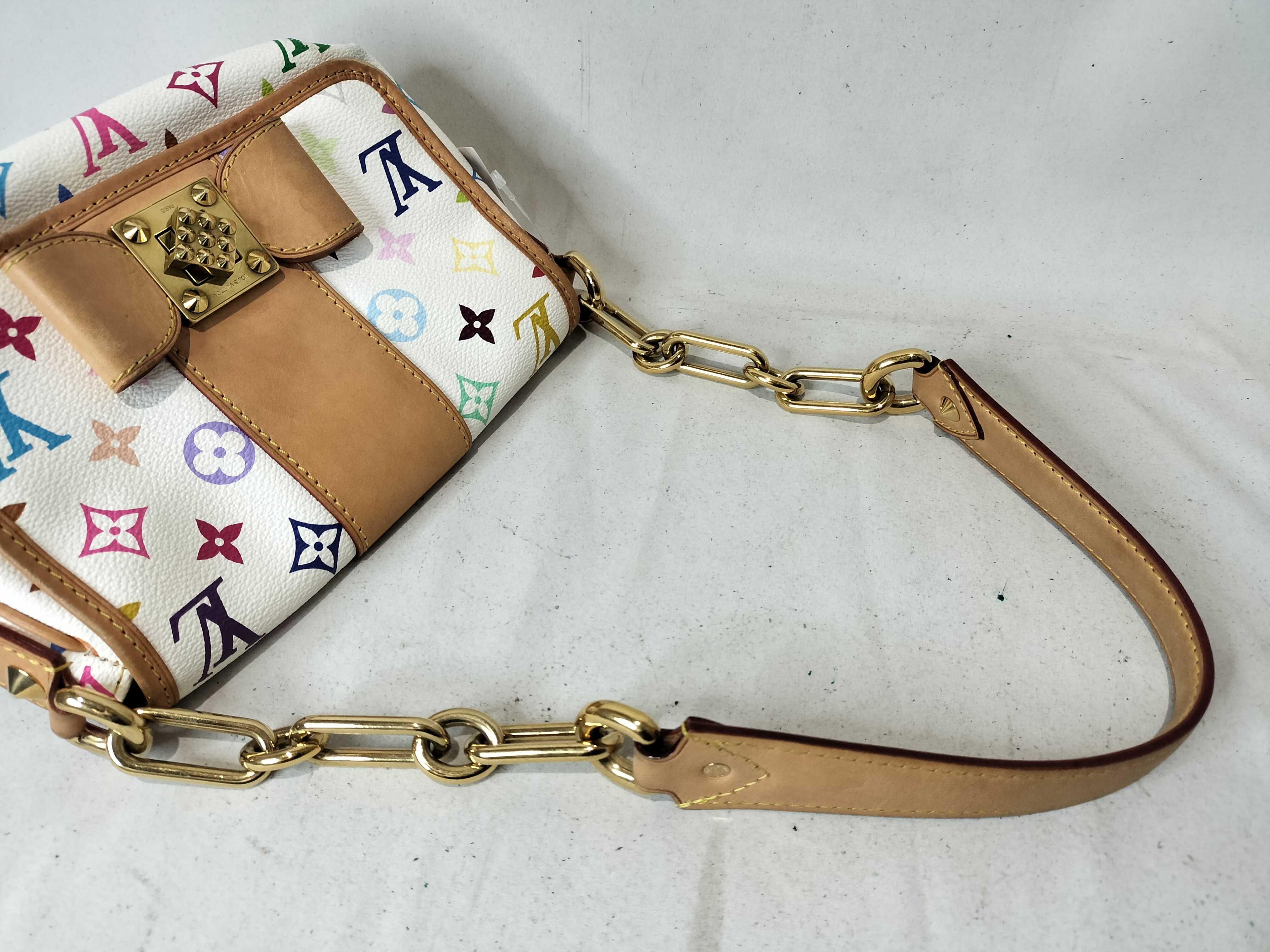 Monogram Multicolor Patty Blanc Handbag — view 4