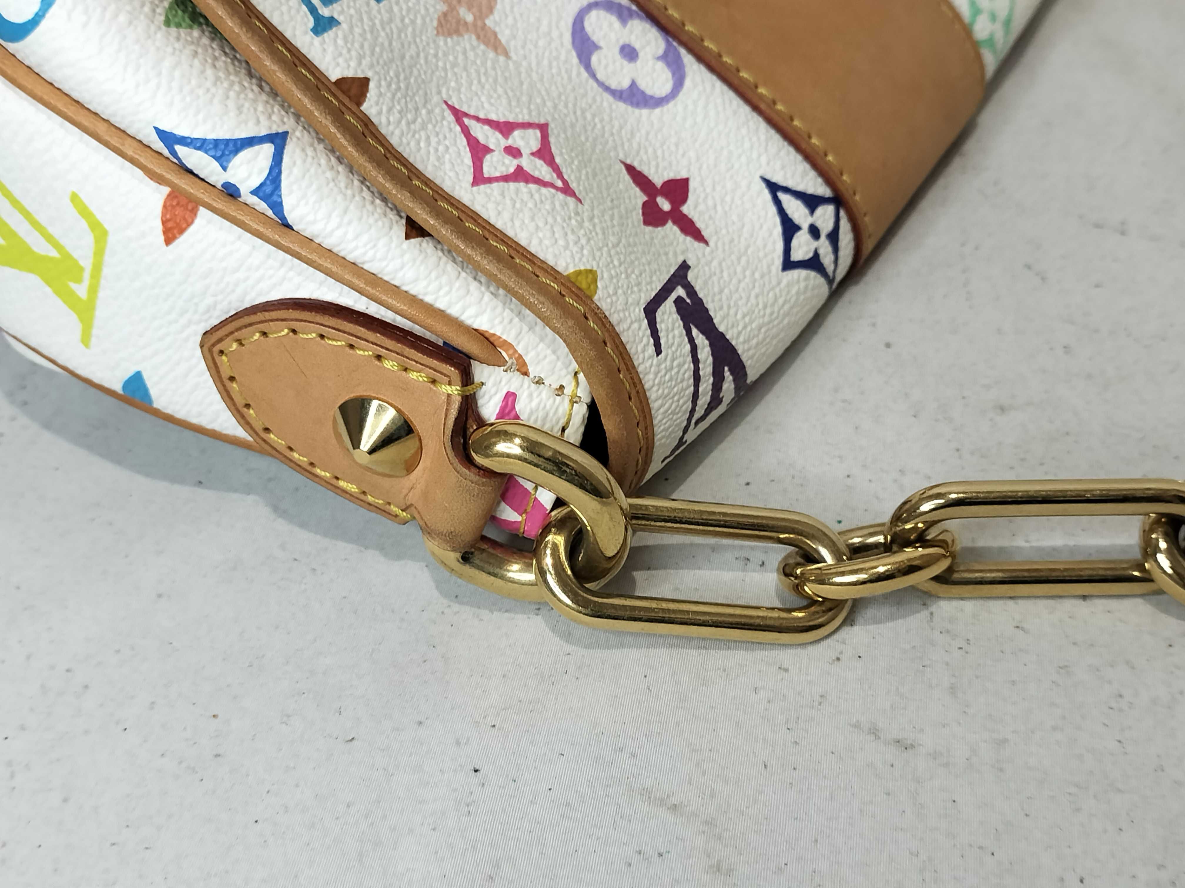Monogram Multicolor Patty Blanc Handbag — view 6