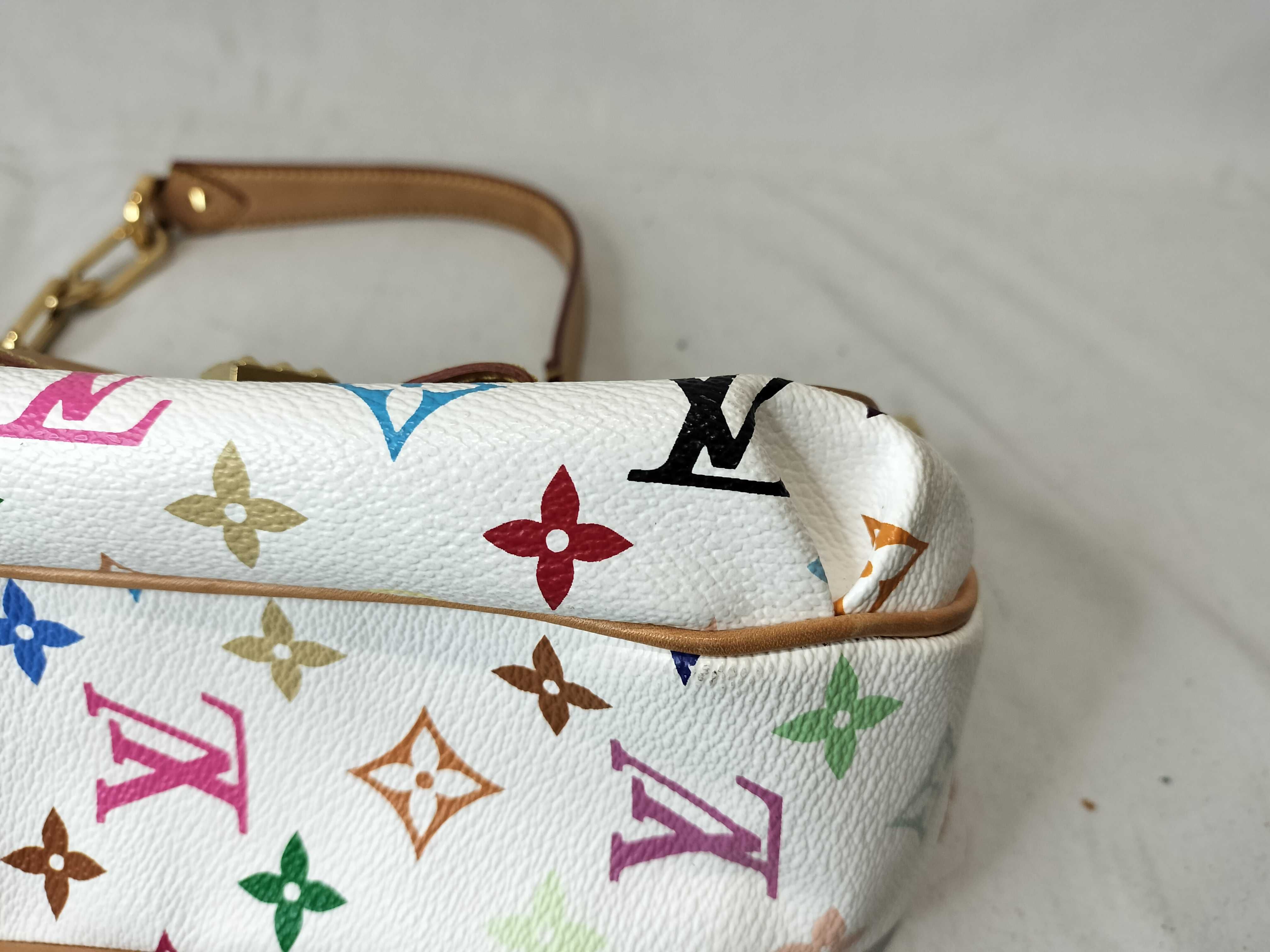 Monogram Multicolor Patty Blanc Handbag — view 7