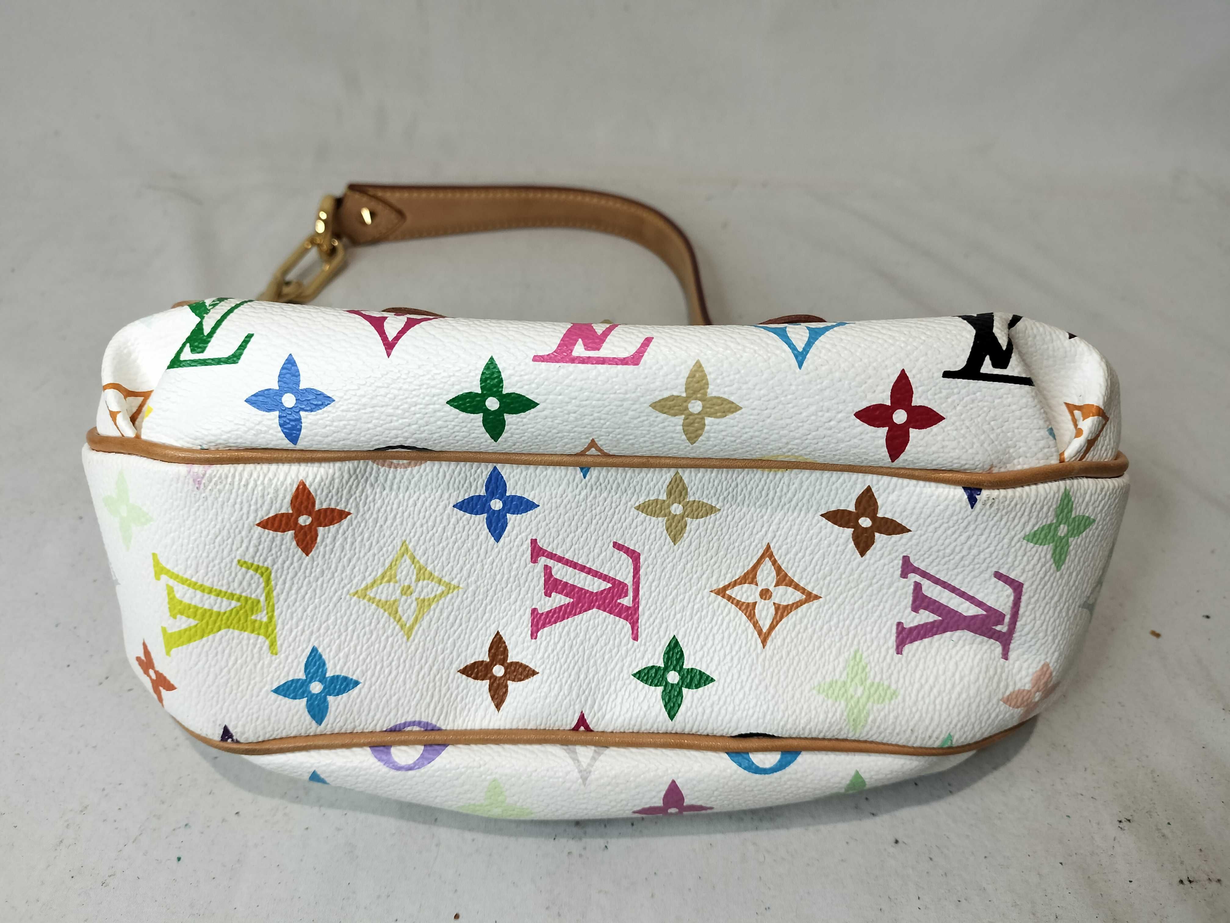 Monogram Multicolor Patty Blanc Handbag — view 8
