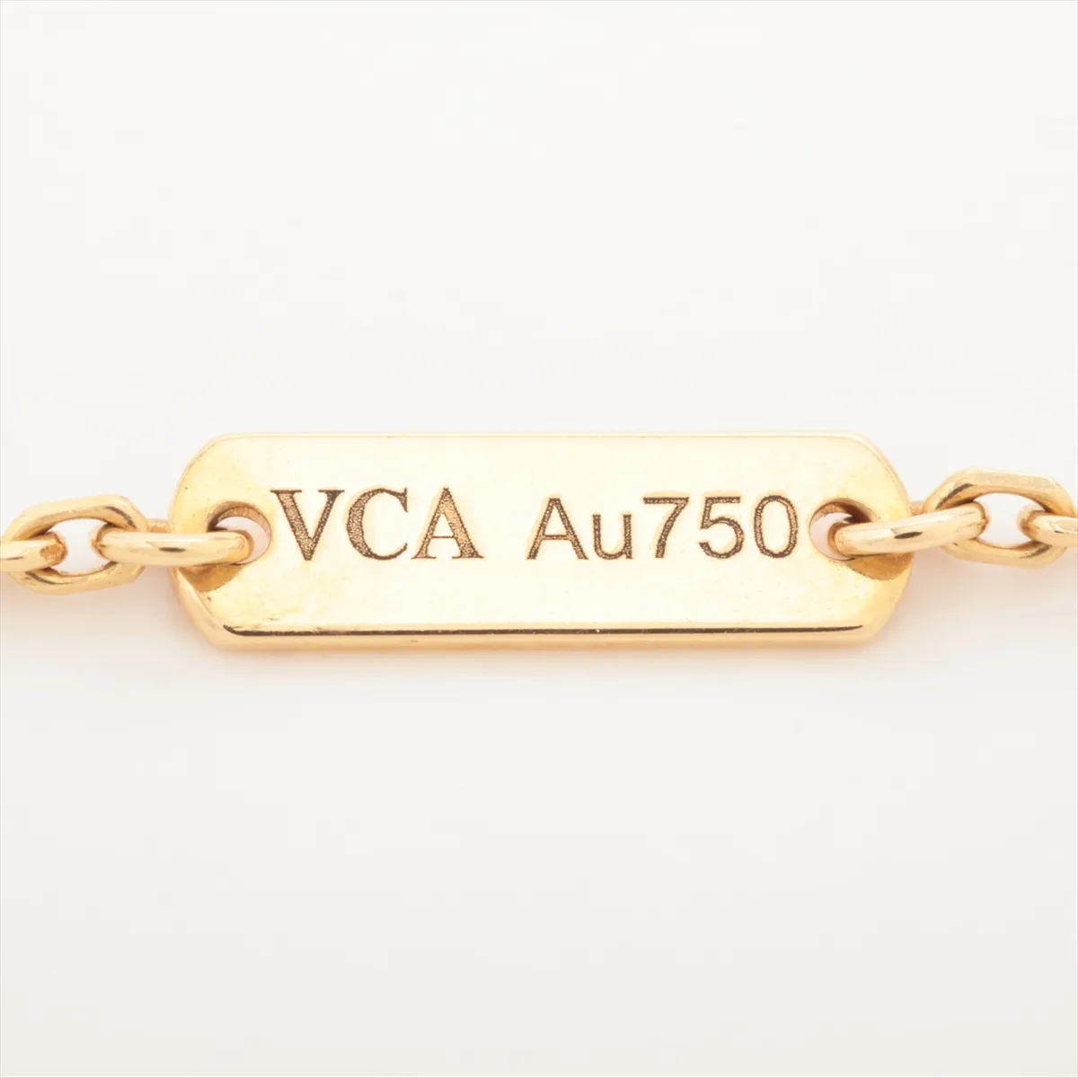 Vintage Alhambra Onyx Necklace 750 (Yellow Gold) 5.1g JA663435 ARA45800 — view 4
