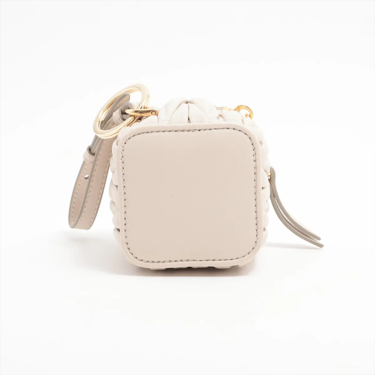 5TL527 Matelasse Charm Leather Beige Thread — view 2
