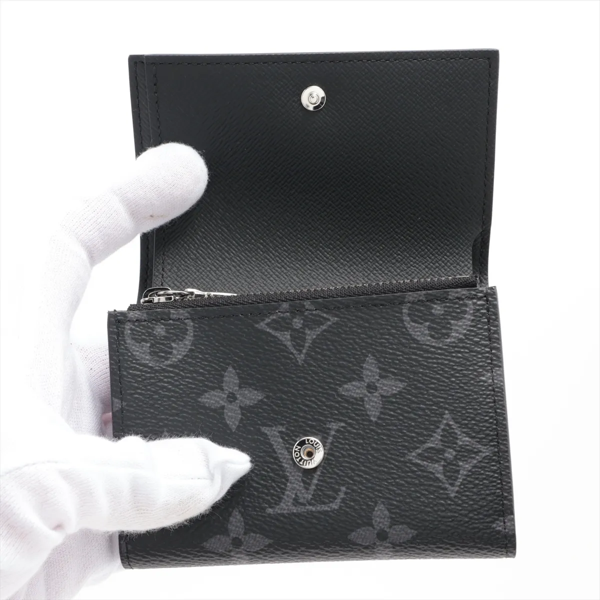Monogram Eclipse Victor Wallet M12598 Black Compact Wallet RFID Reactive — view 3
