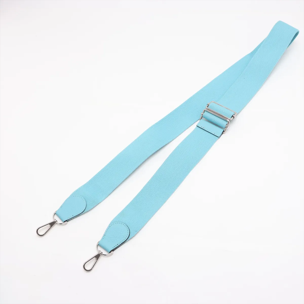 Evelyne 3 29 PM Taurillon Clemence Blue Atoll Silver Hardware T:2015 — view 5