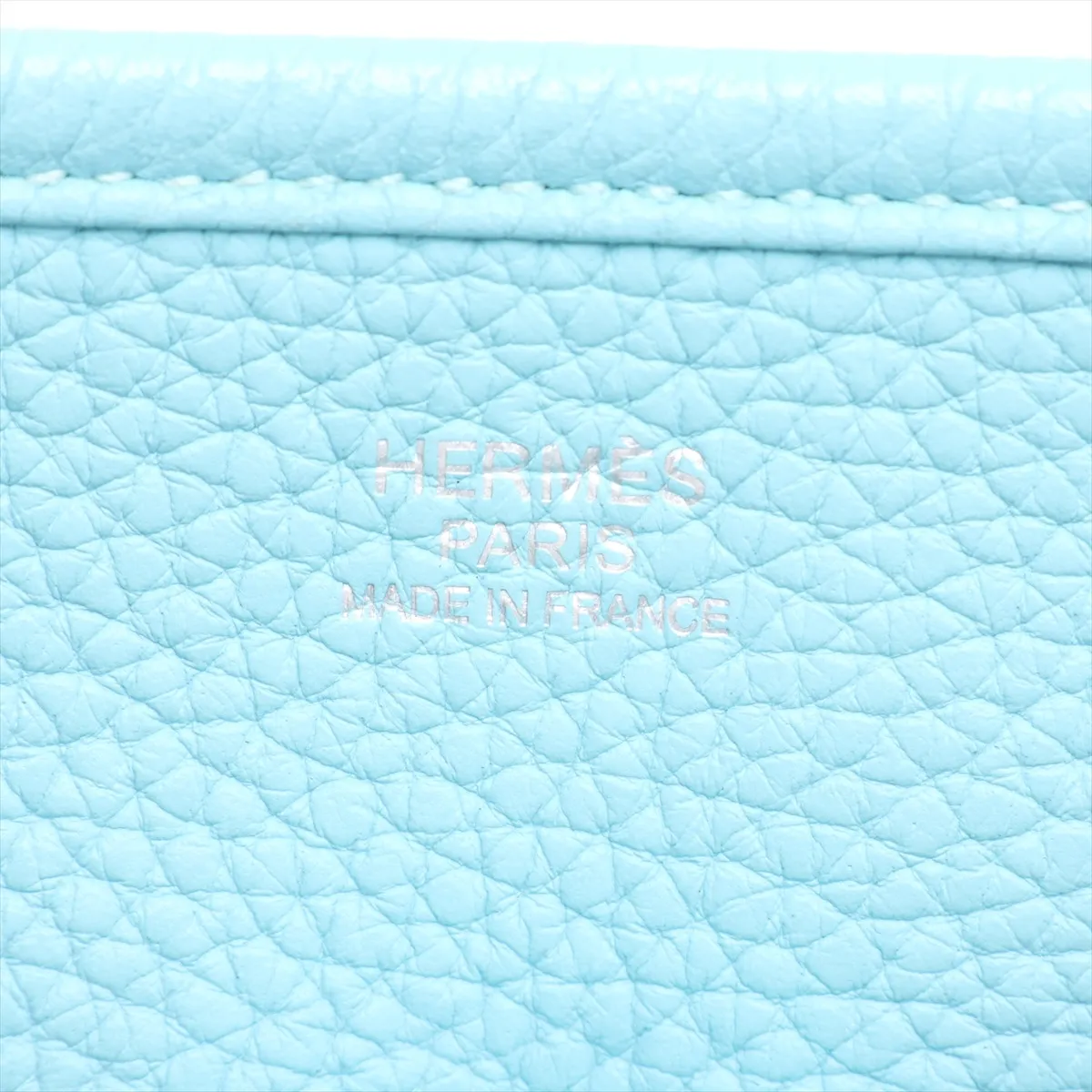 Evelyne 3 29 PM Taurillon Clemence Blue Atoll Silver Hardware T:2015 — view 8