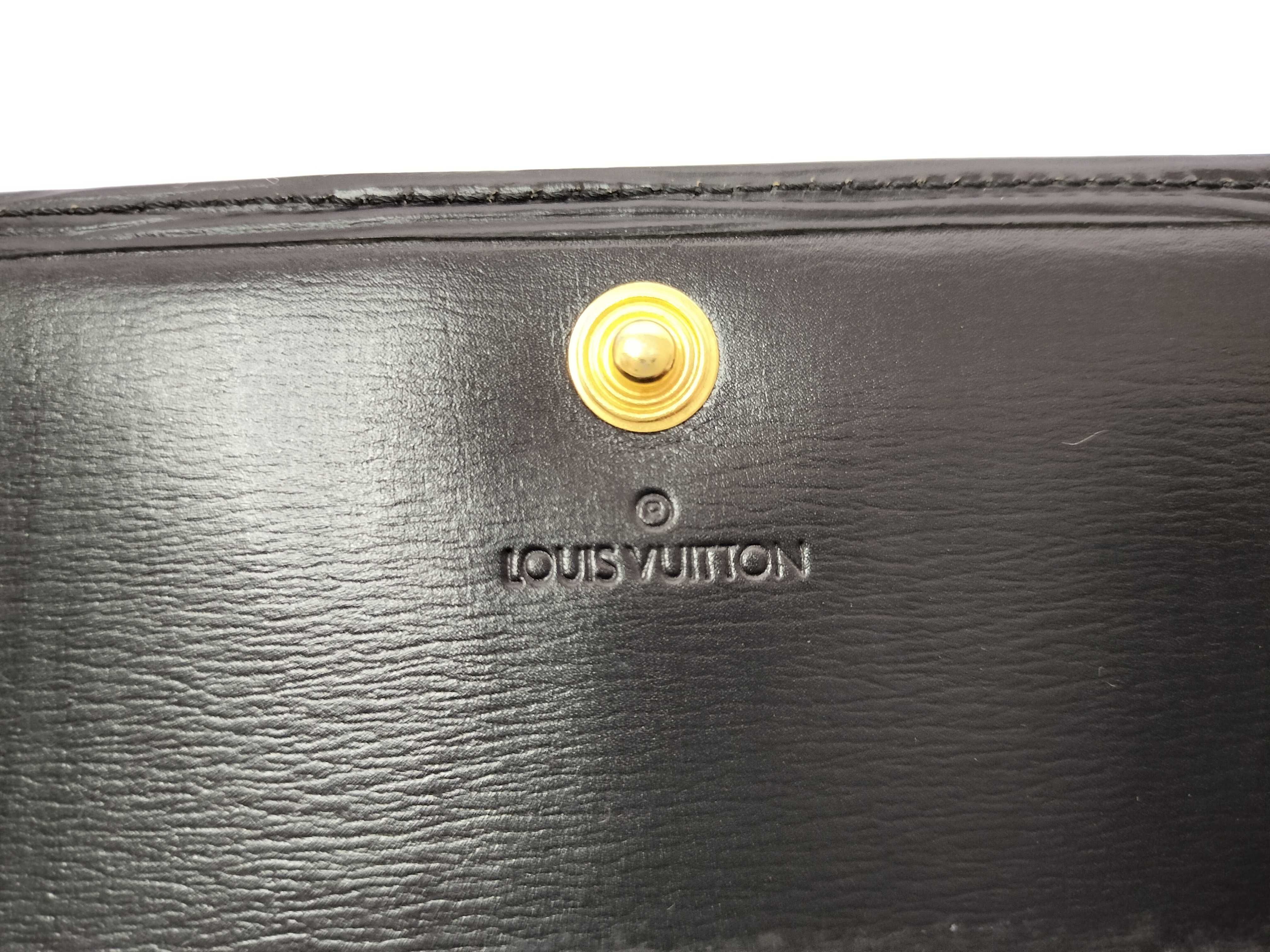 Epi Leather Long Wallet, Black — view 11