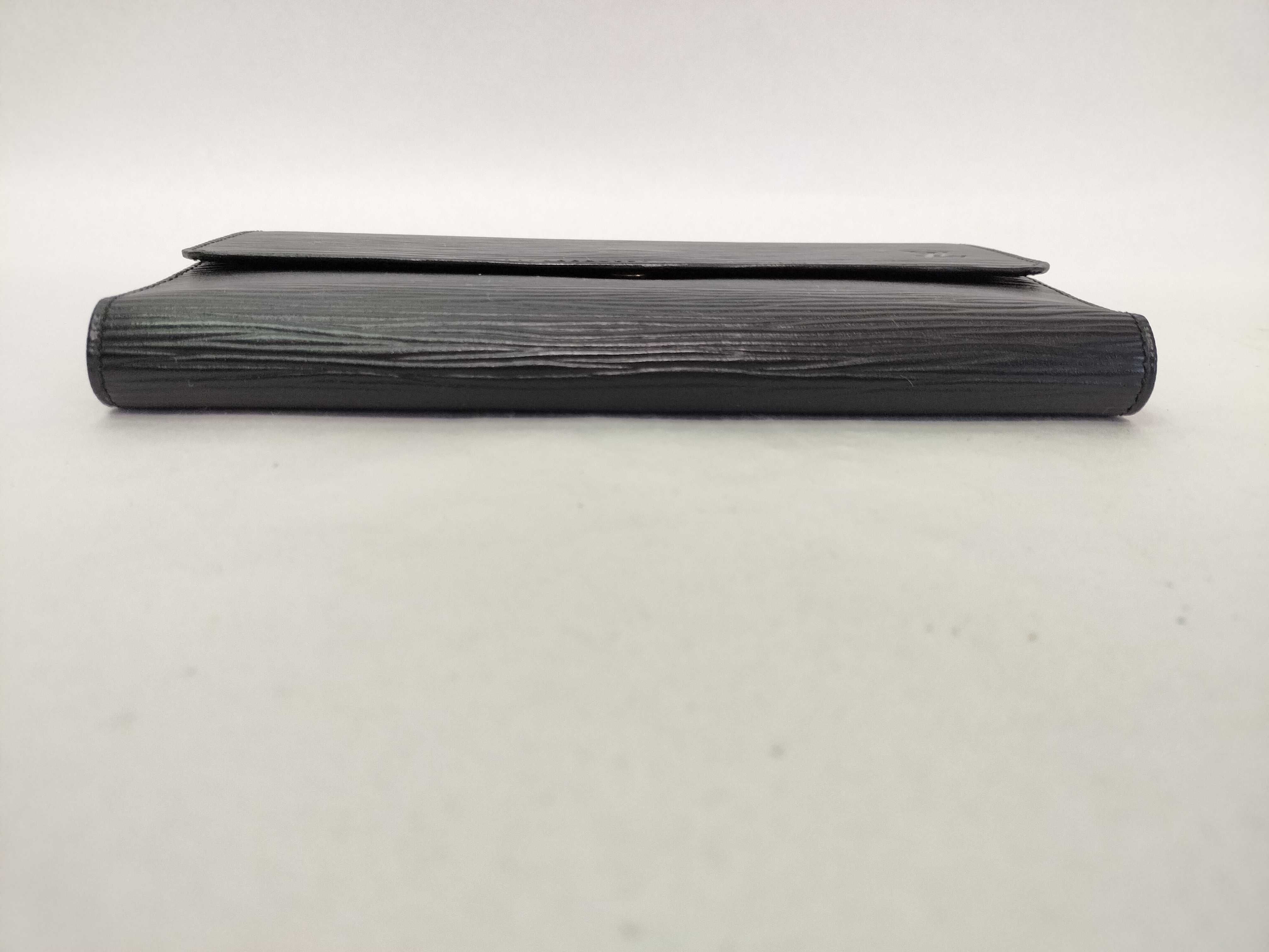 Epi Leather Long Wallet, Black — view 3