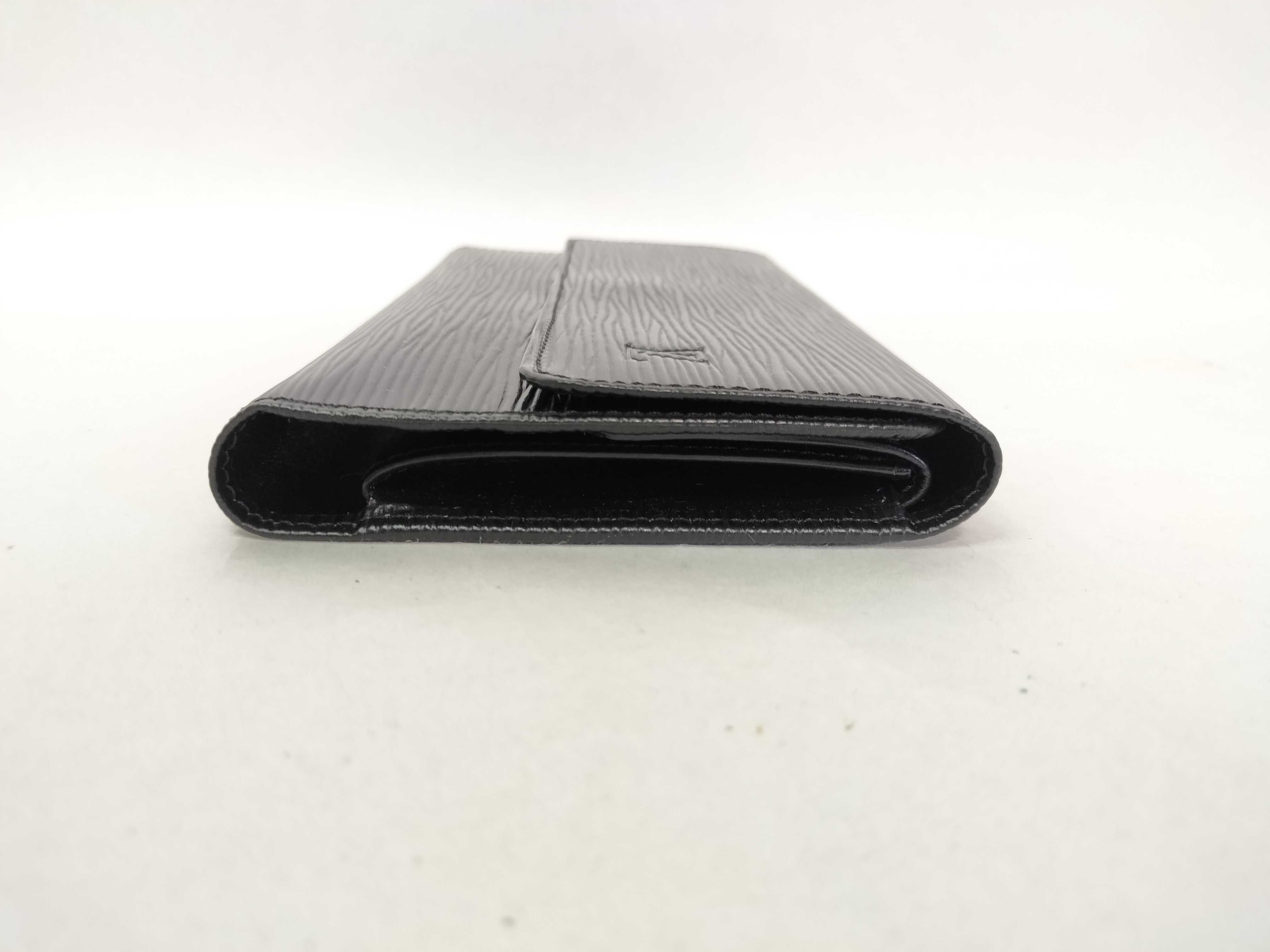 Epi Leather Long Wallet, Black — view 4