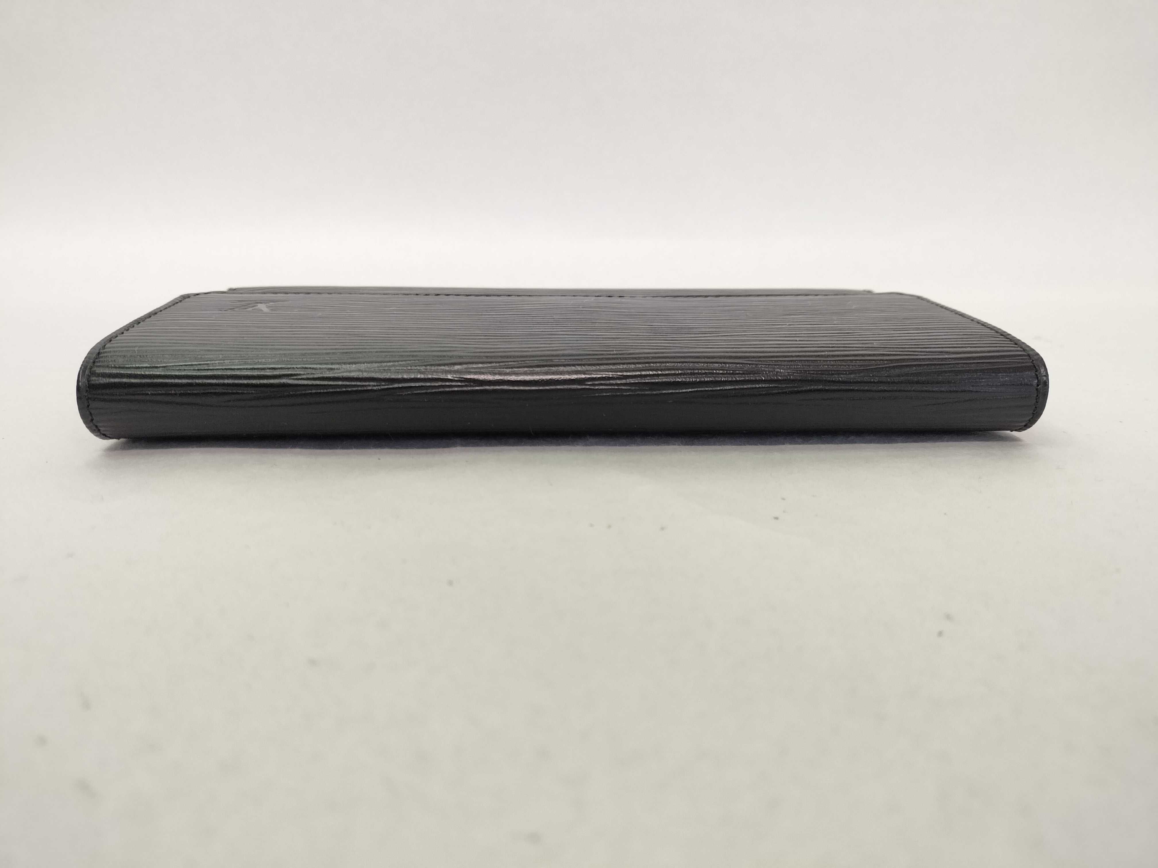 Epi Leather Long Wallet, Black — view 5