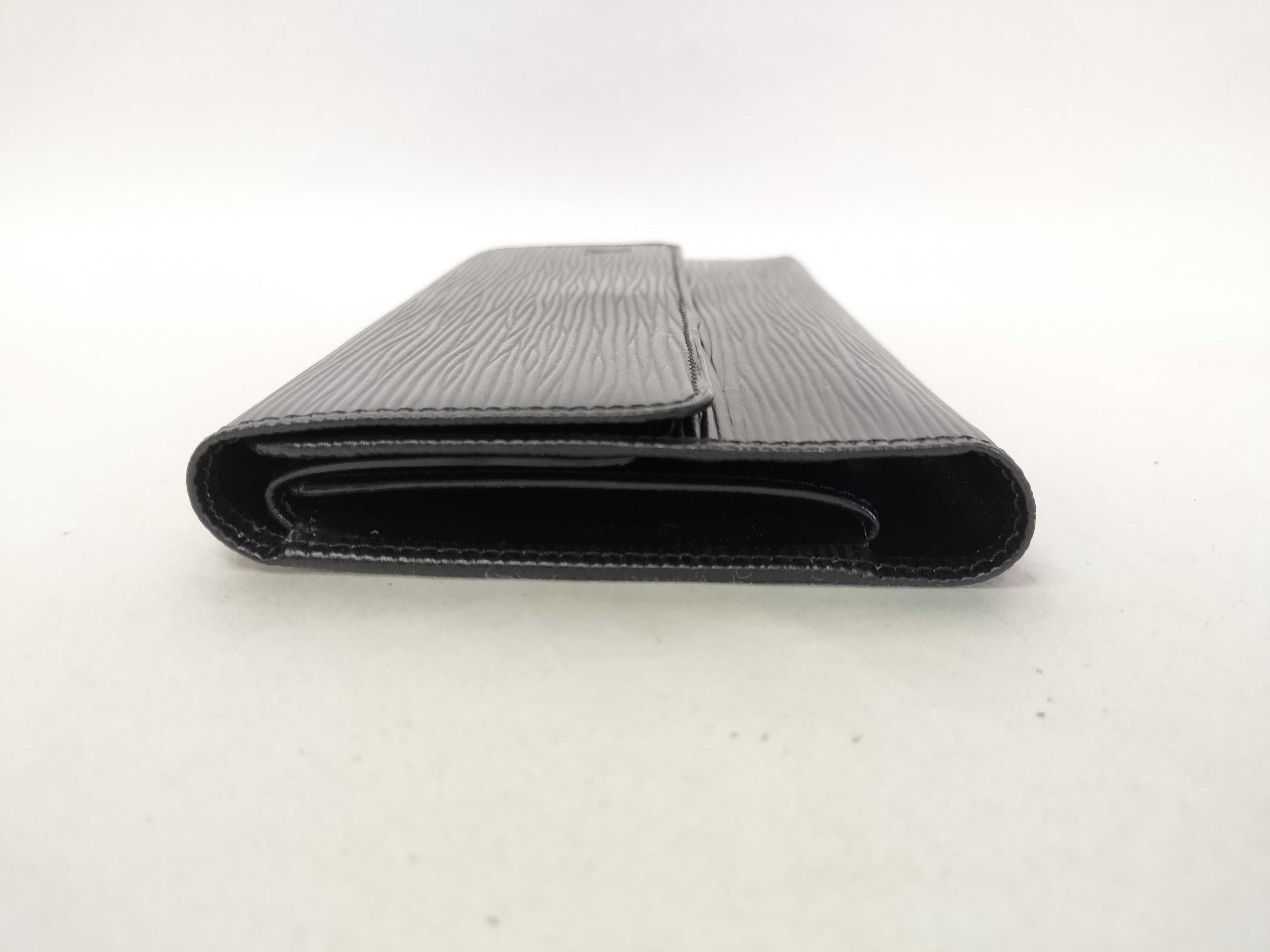 Epi Leather Long Wallet, Black — view 6
