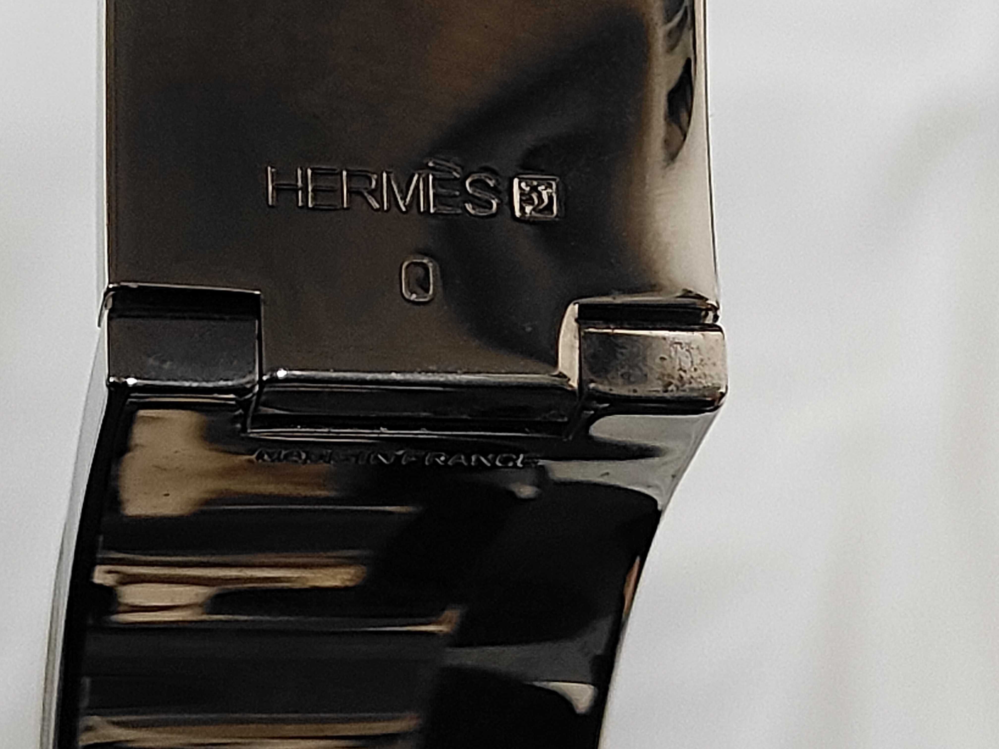 Green Silver Hardware Click H Bracelet/Bangle — view 7